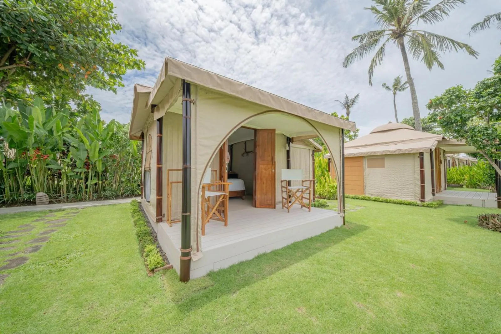 Patio in Bali Beach Glamping
