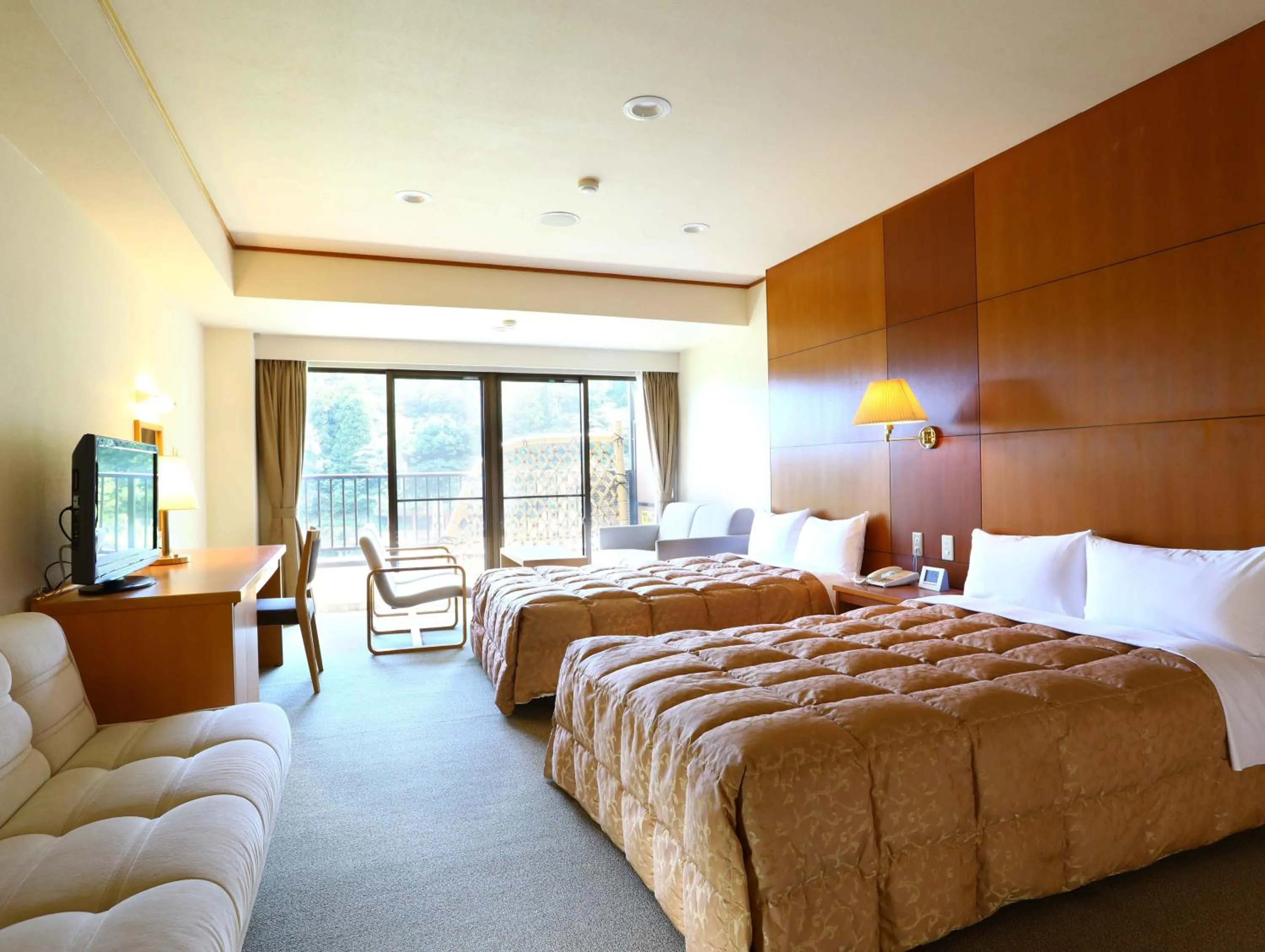 Photo of the whole room, Bed in Yugawara Chiyodasou