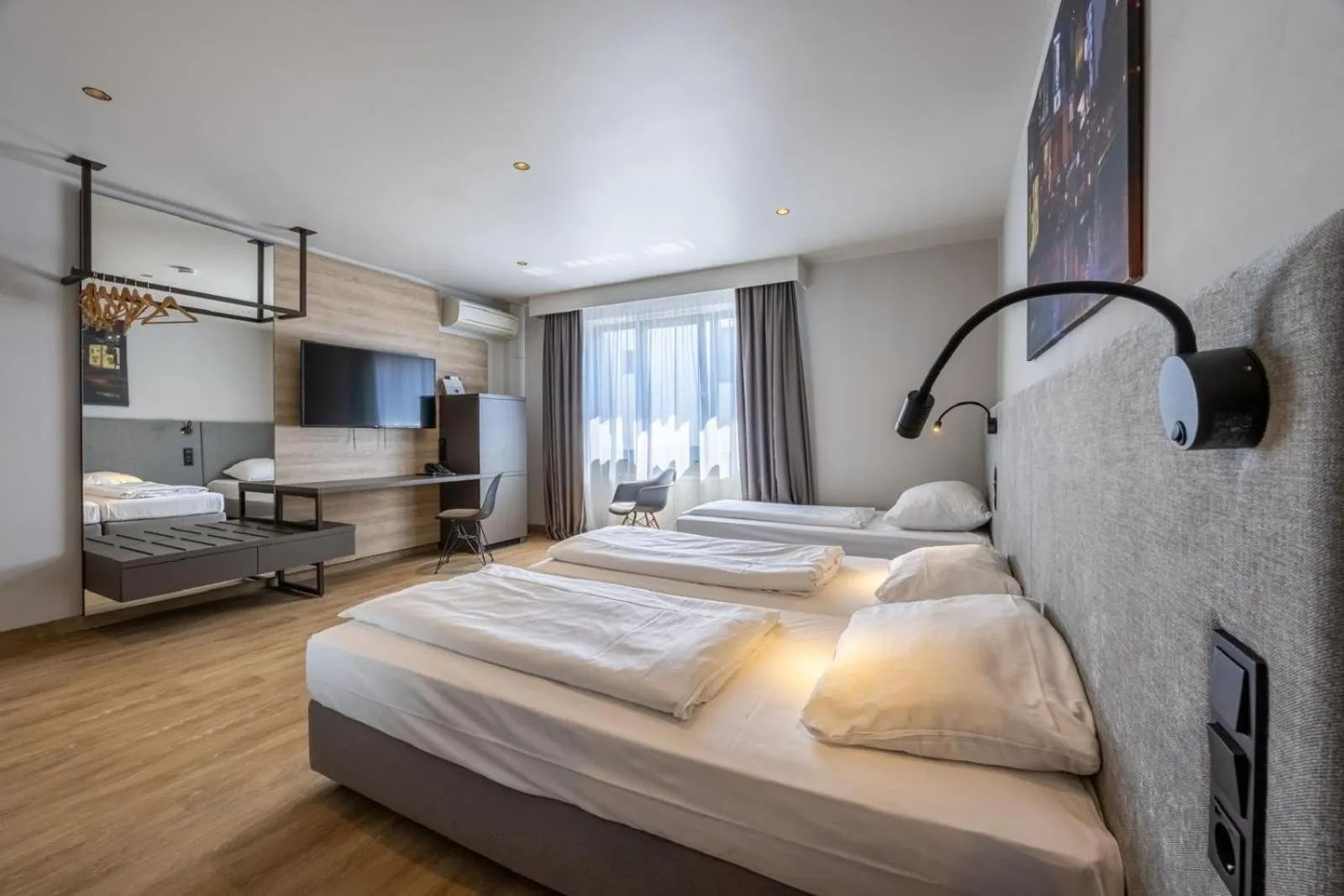 Bed in Hotel Cult Frankfurt City