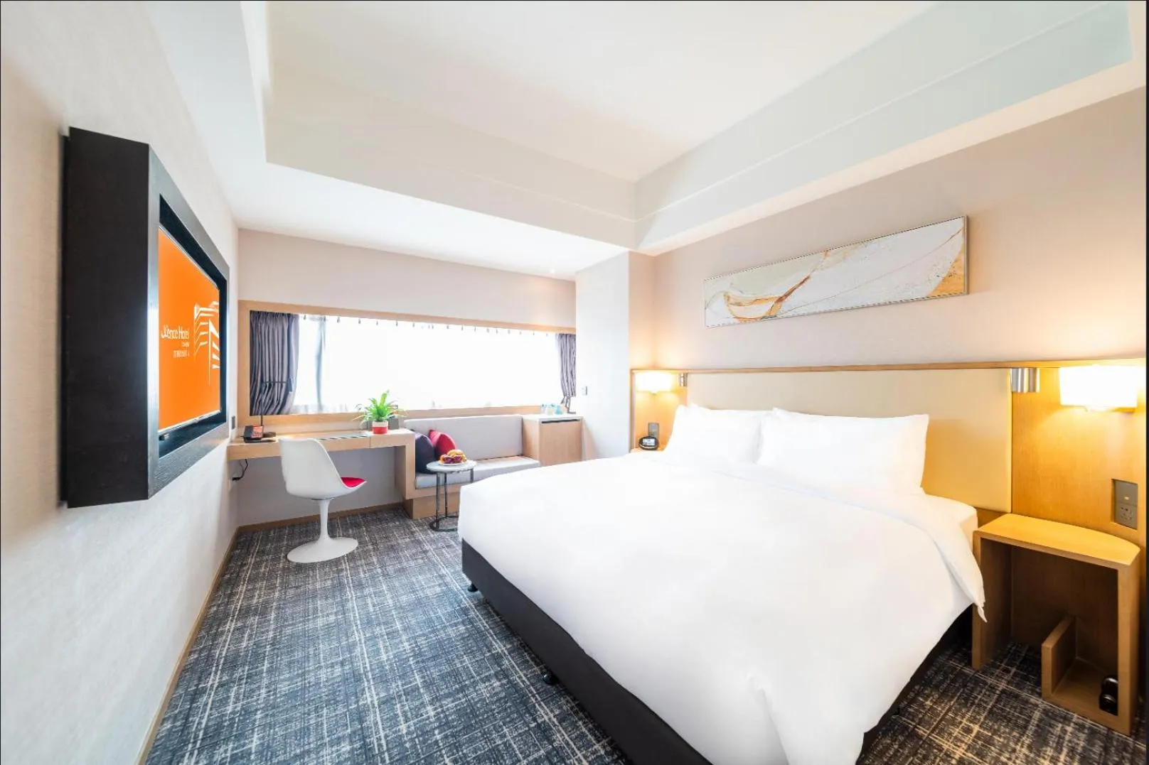 Photo of the whole room, Bed in Xence hotel near Xiamen Airport & SM Mall
