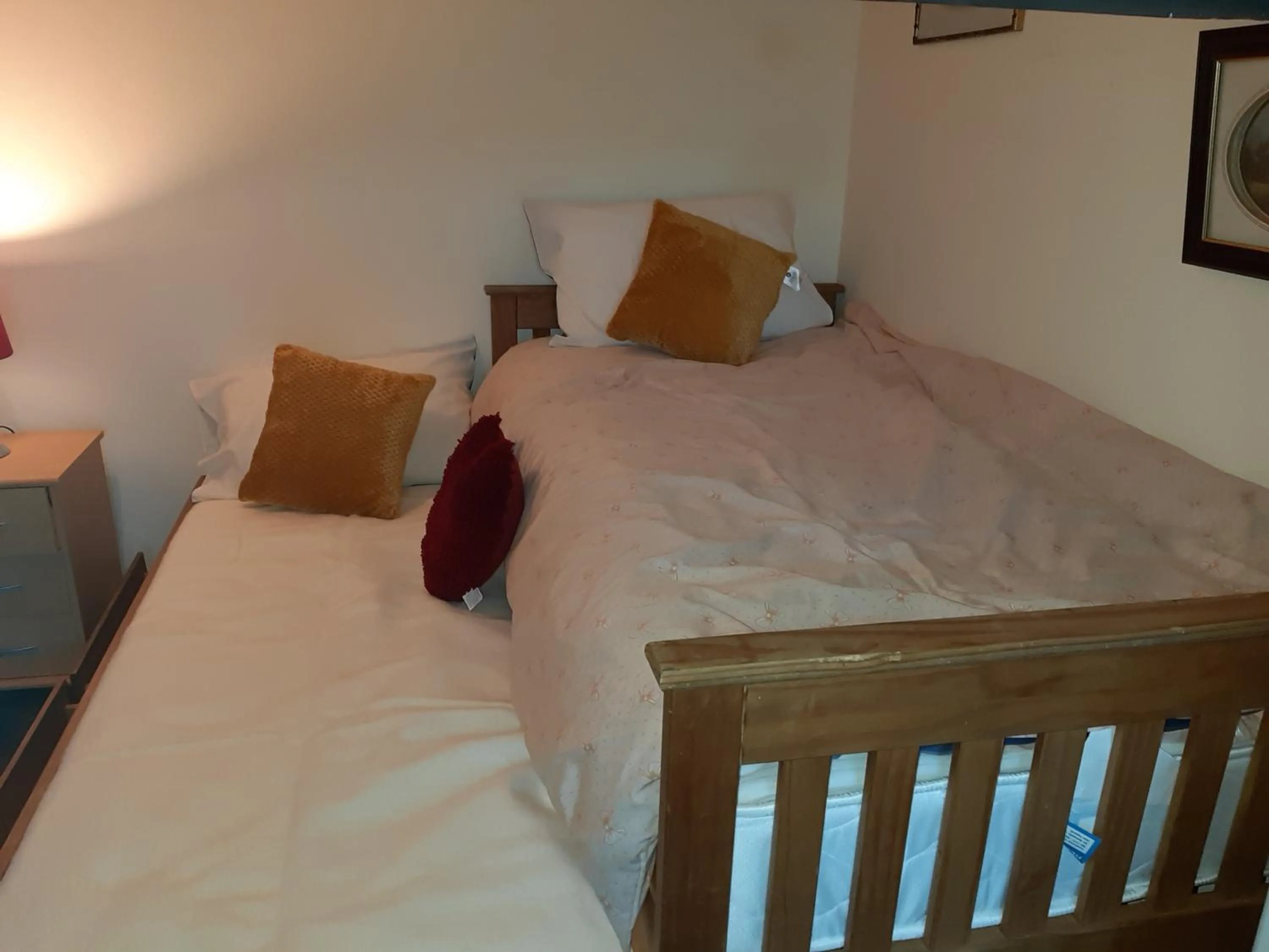 Bed in Phoenix Nights Guest House