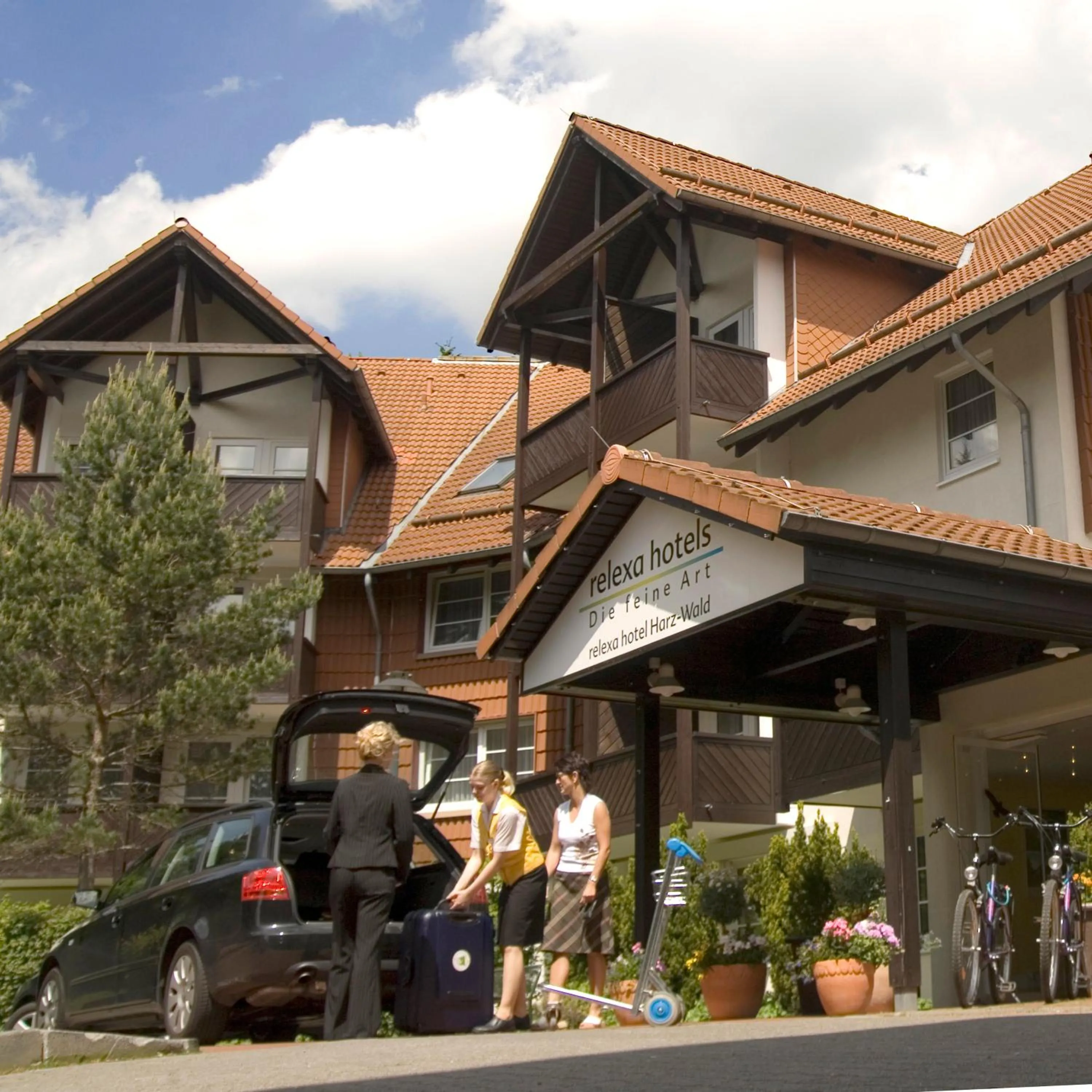 Facade/entrance in relexa hotel Harz-Wald Braunlage