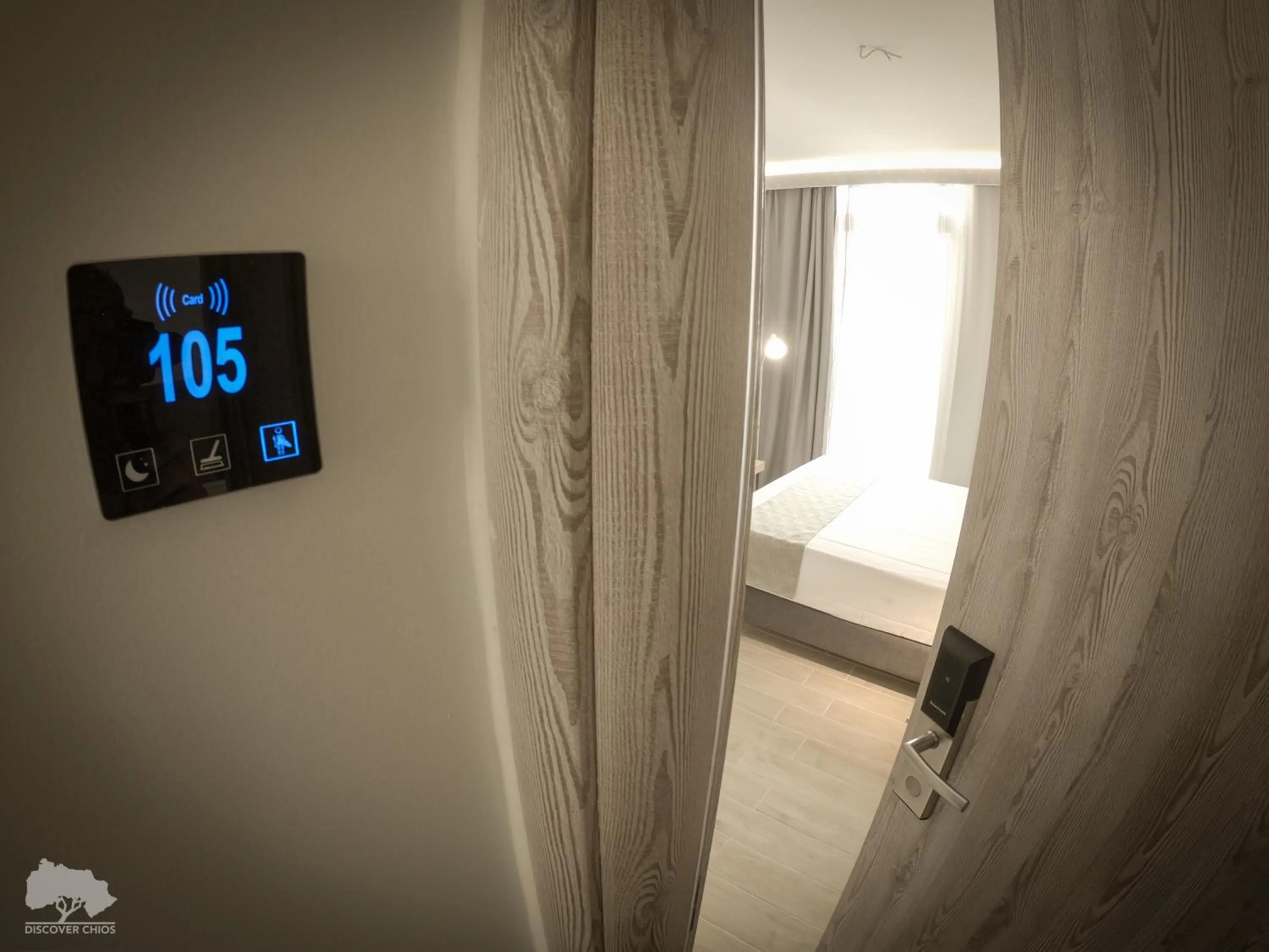 Area and facilities, Bed in Costa Point Chios