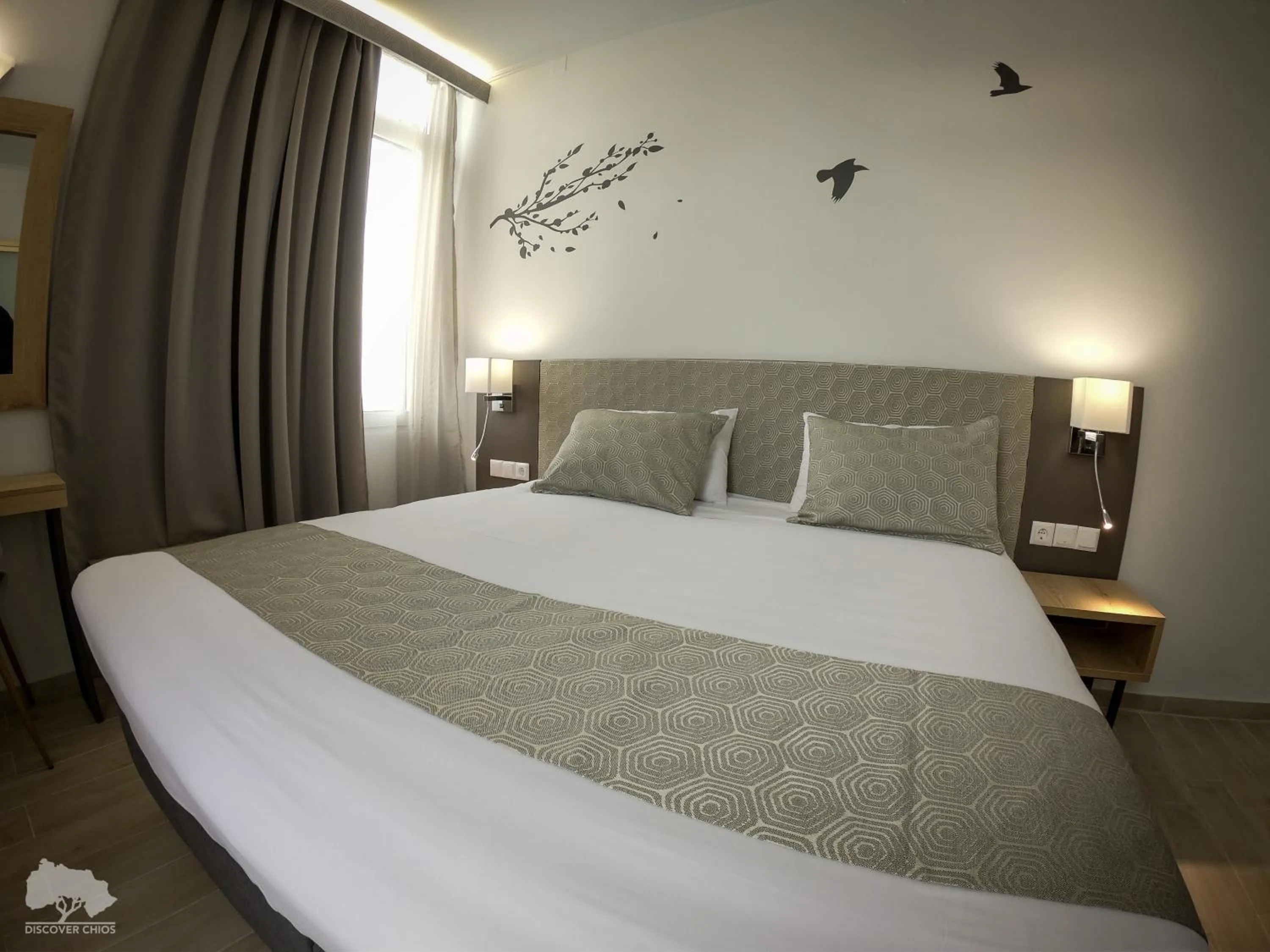 Bedroom, Bed in Costa Point Chios