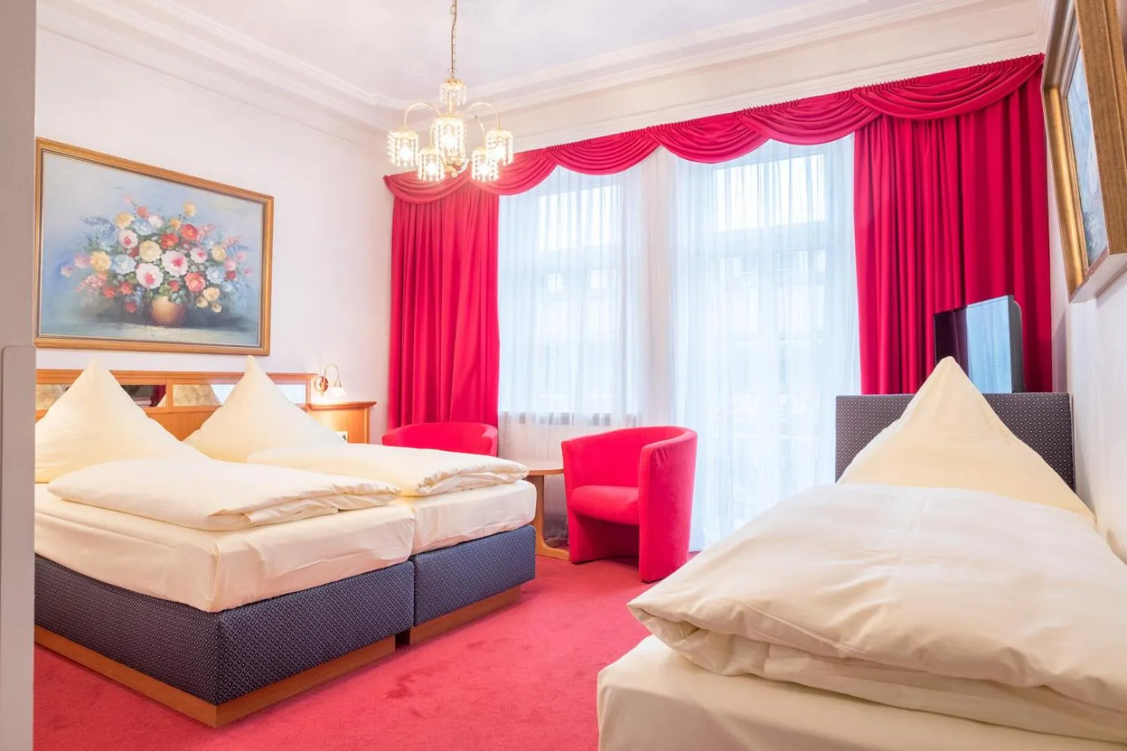 Bed in Hotel Bayernland