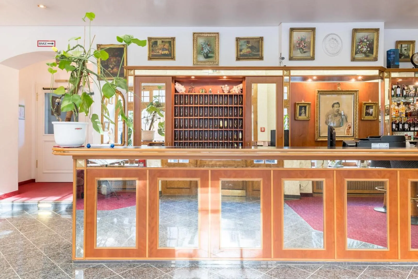 Lobby or reception in Hotel Bayernland