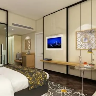 Bed in Hotel Polo Towers Agartala