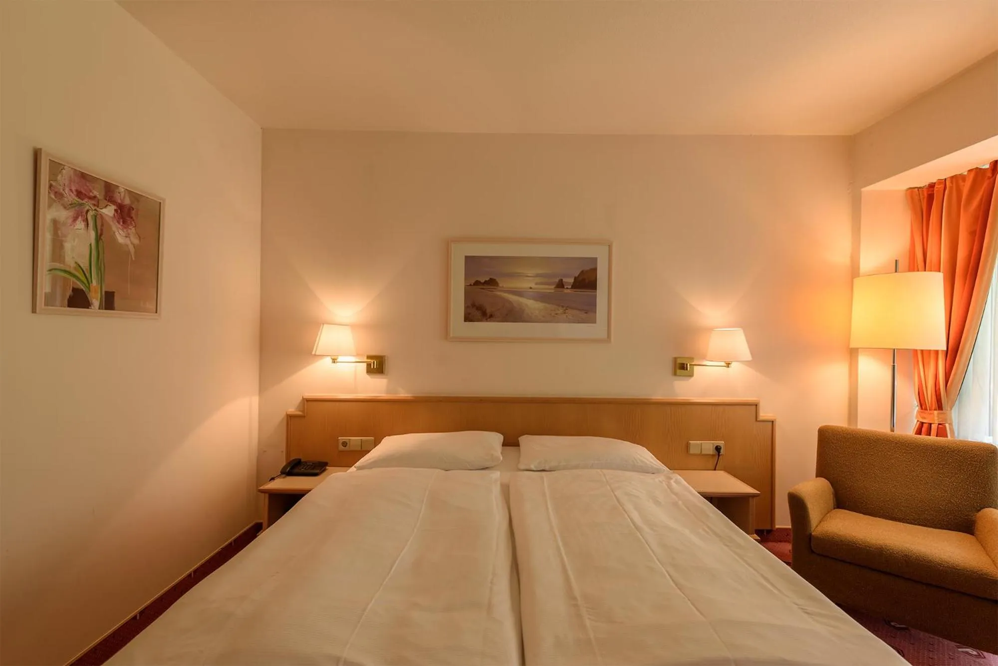 Bed in Parkhotel Frankfurt Airport