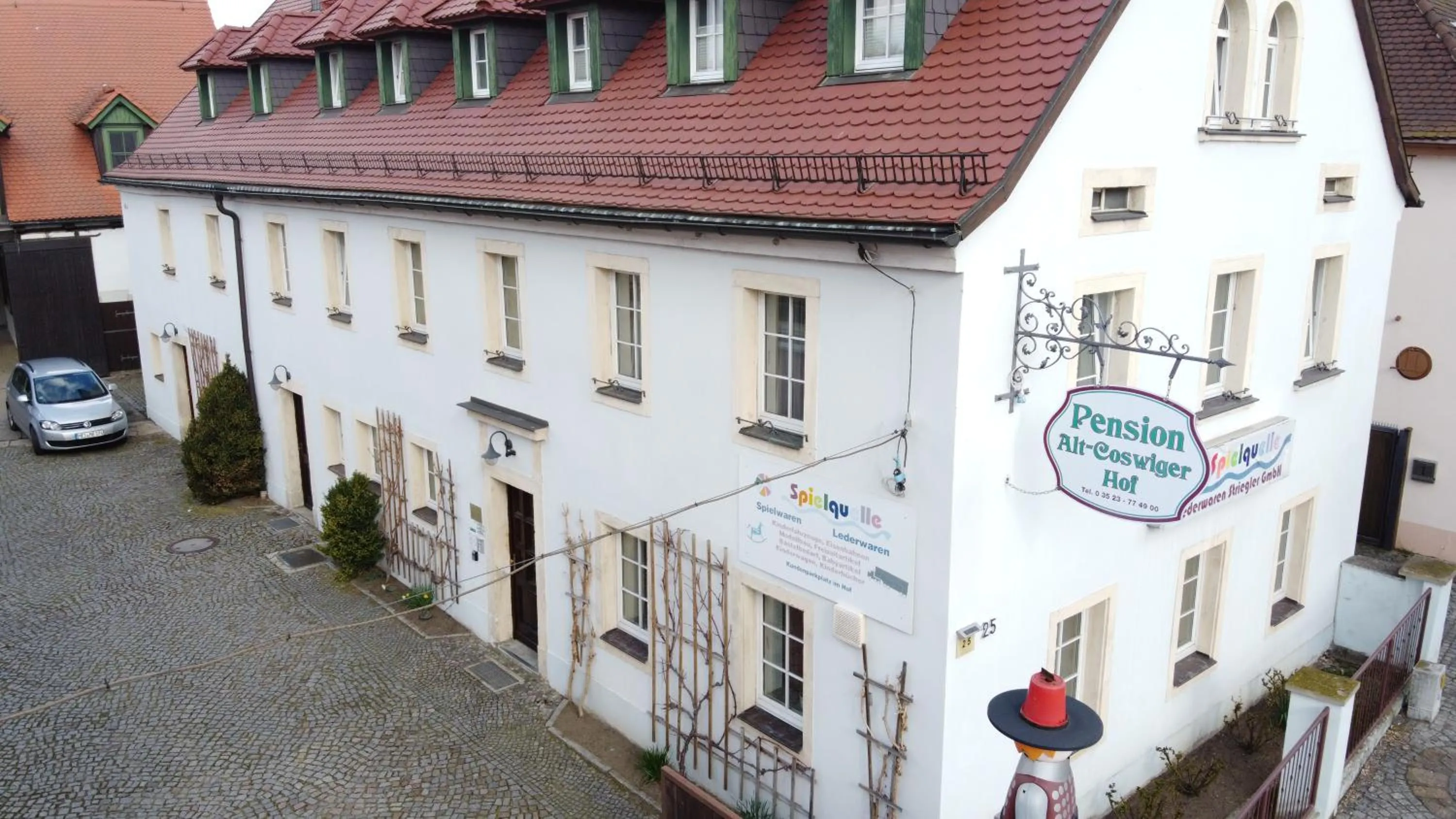 Bird's eye view in Alt Coswigerhof