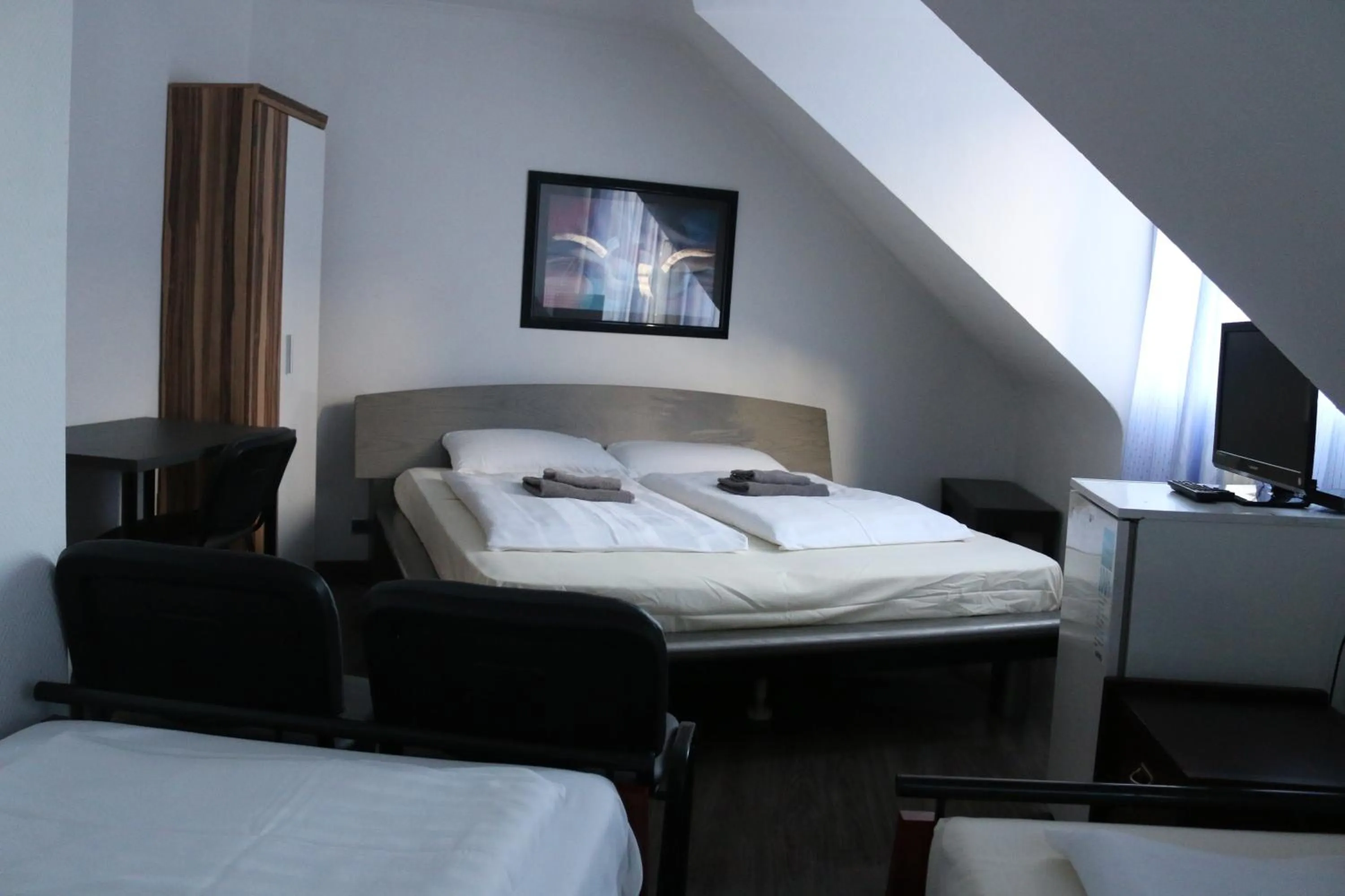 Bed in Hotel Berliner Hof