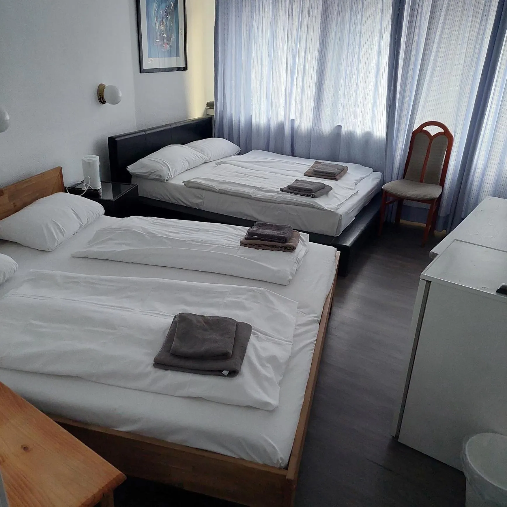 Bed in Hotel Berliner Hof