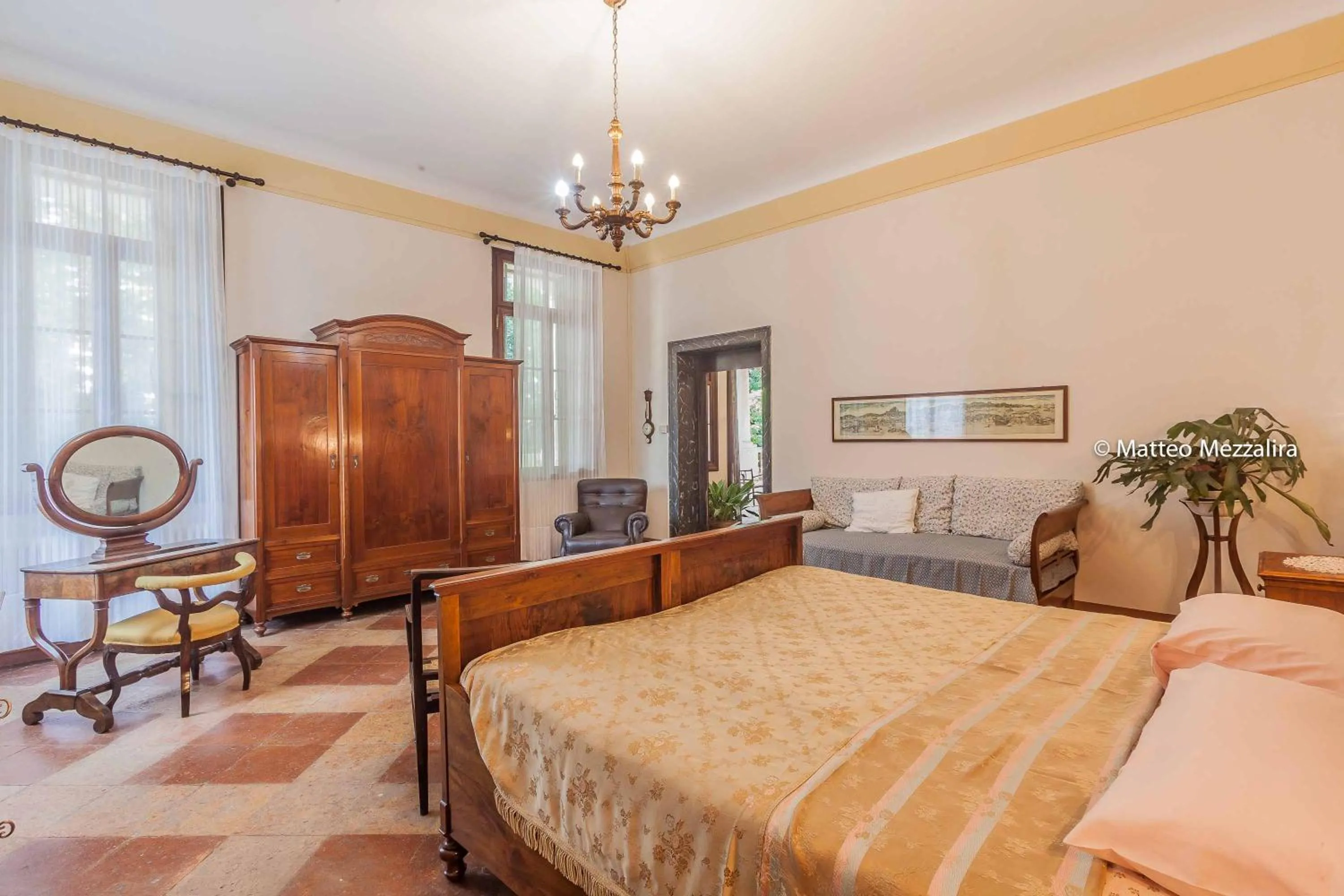 Bedroom, Bed in B&B Dal Viceré - Villa Mezzalira