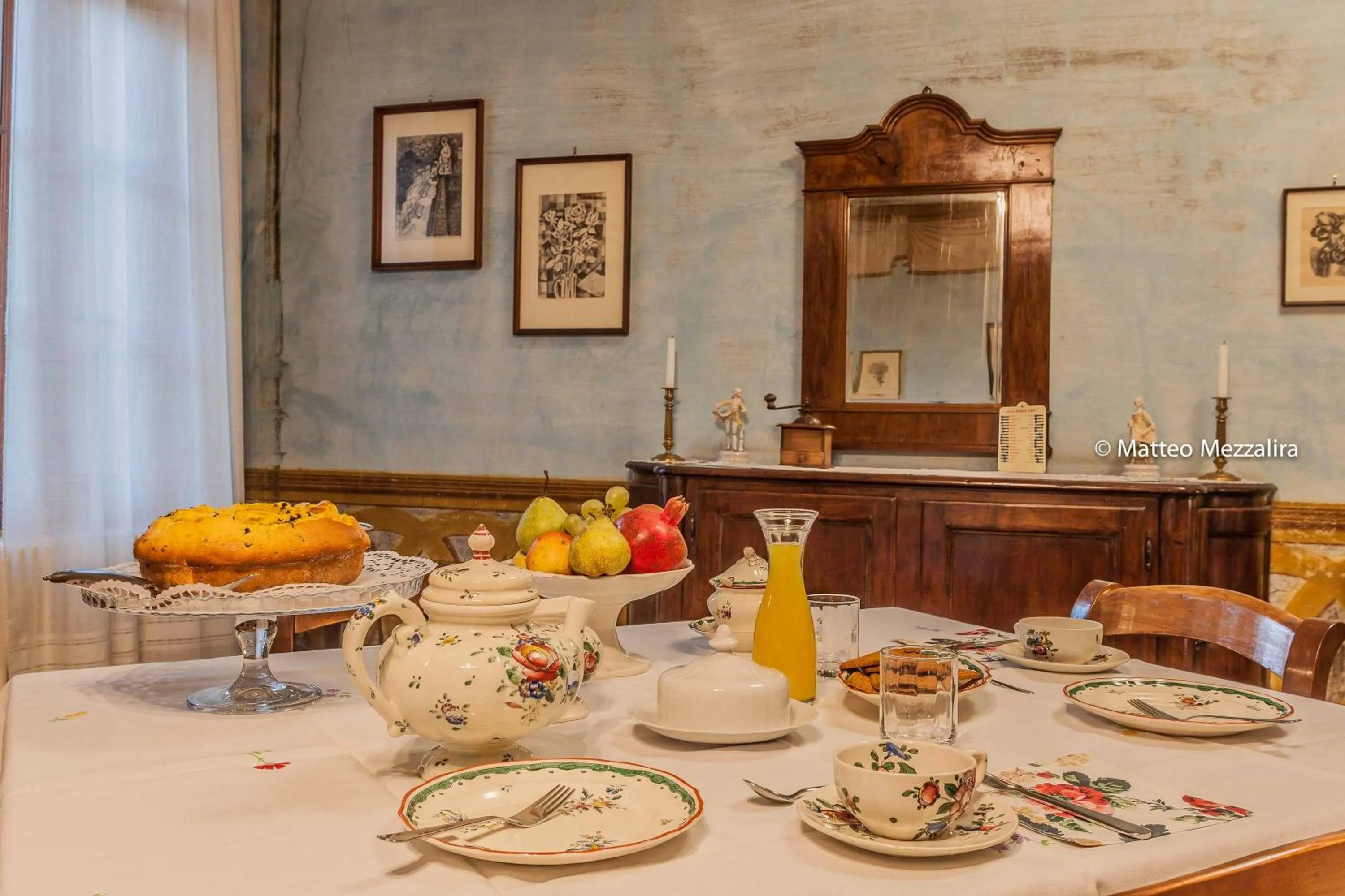 Food and drinks in B&B Dal Viceré - Villa Mezzalira