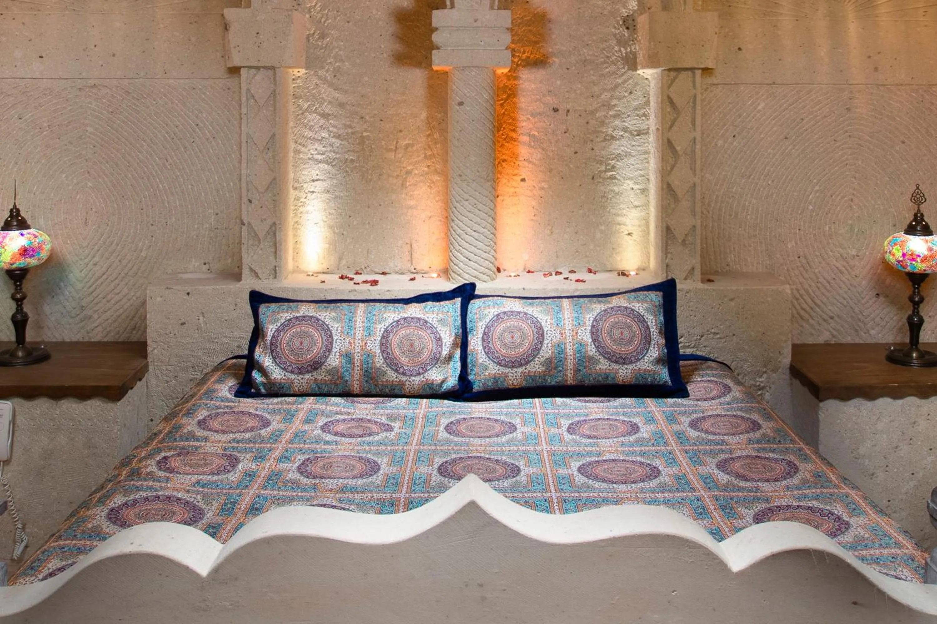 Bed in Carna Cave Hotel Cappadocia Only Adult