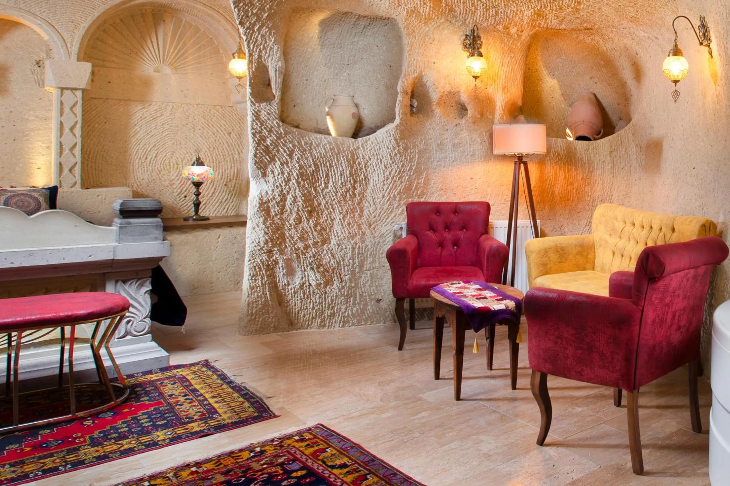Bed in Carna Cave Hotel Cappadocia Only Adult