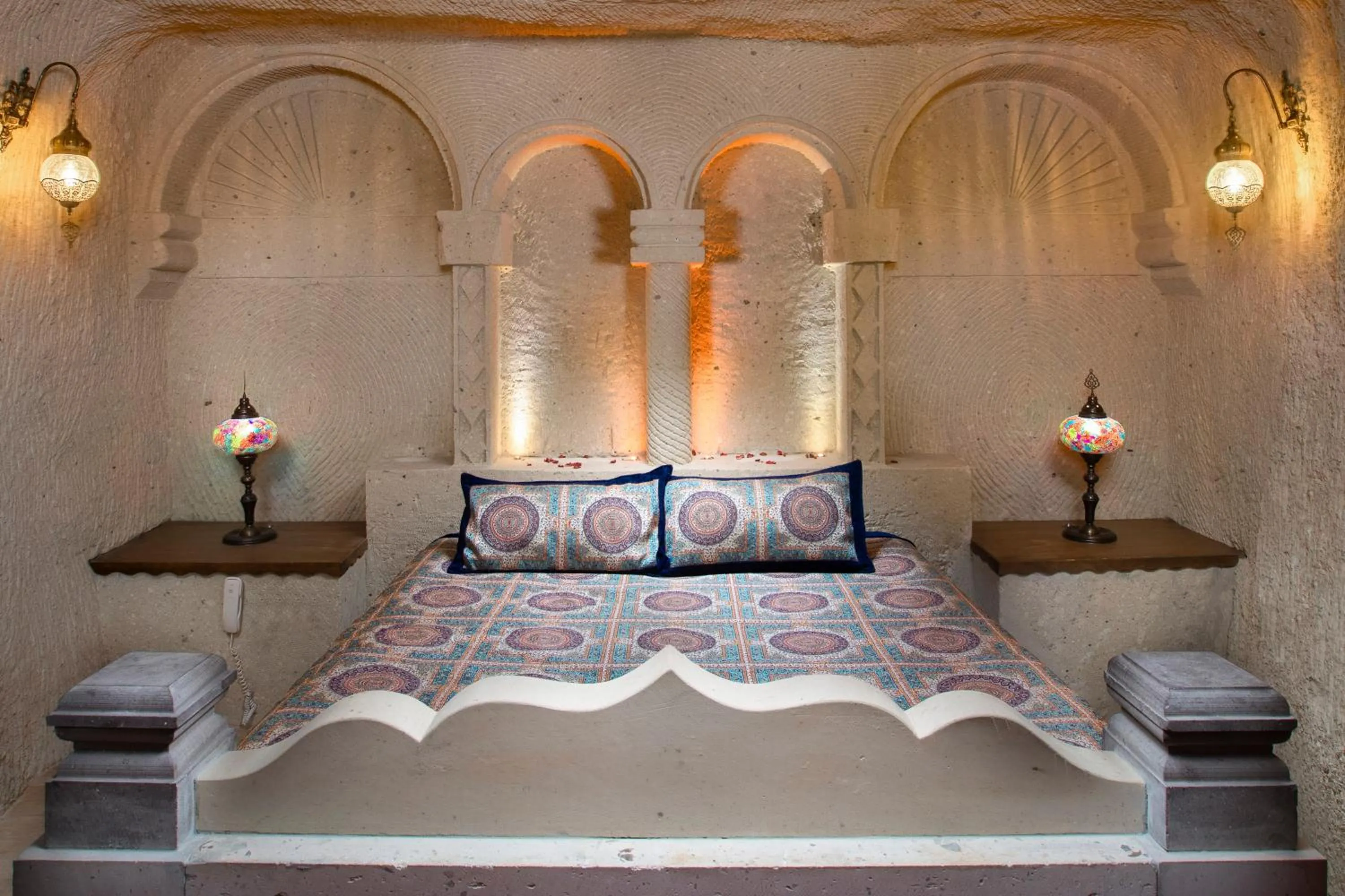 Bed in Carna Cave Hotel Cappadocia Only Adult