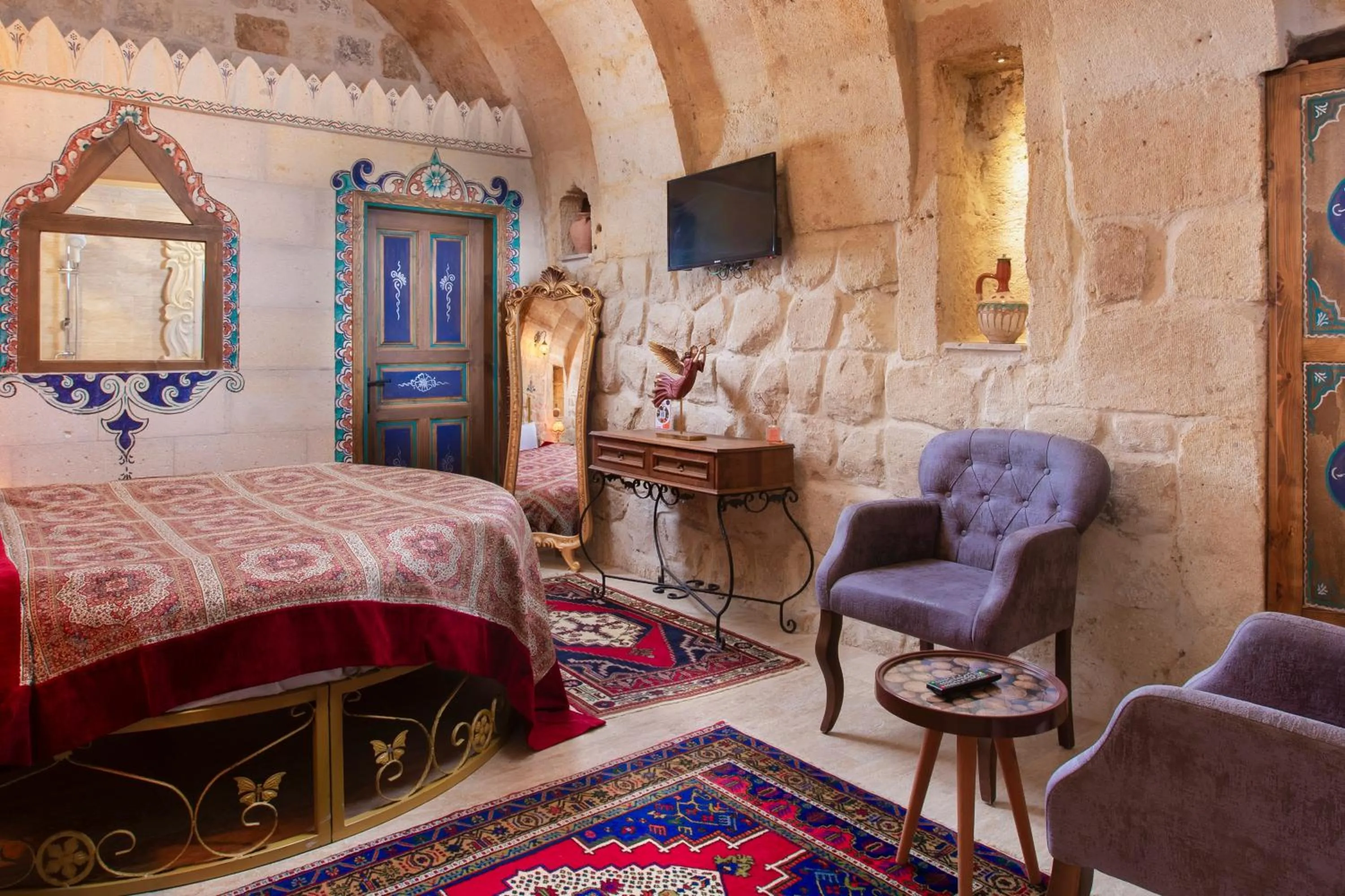 Bed in Carna Cave Hotel Cappadocia Only Adult