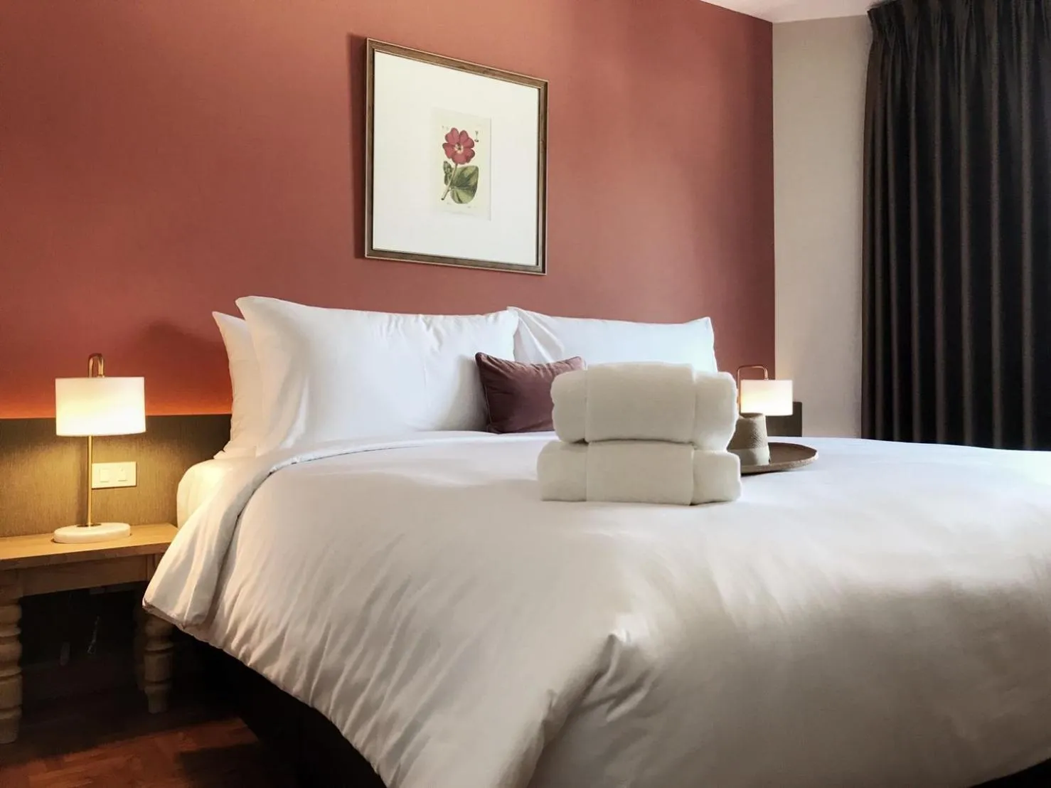 Bed in The Raintree Hotel Chiang Mai