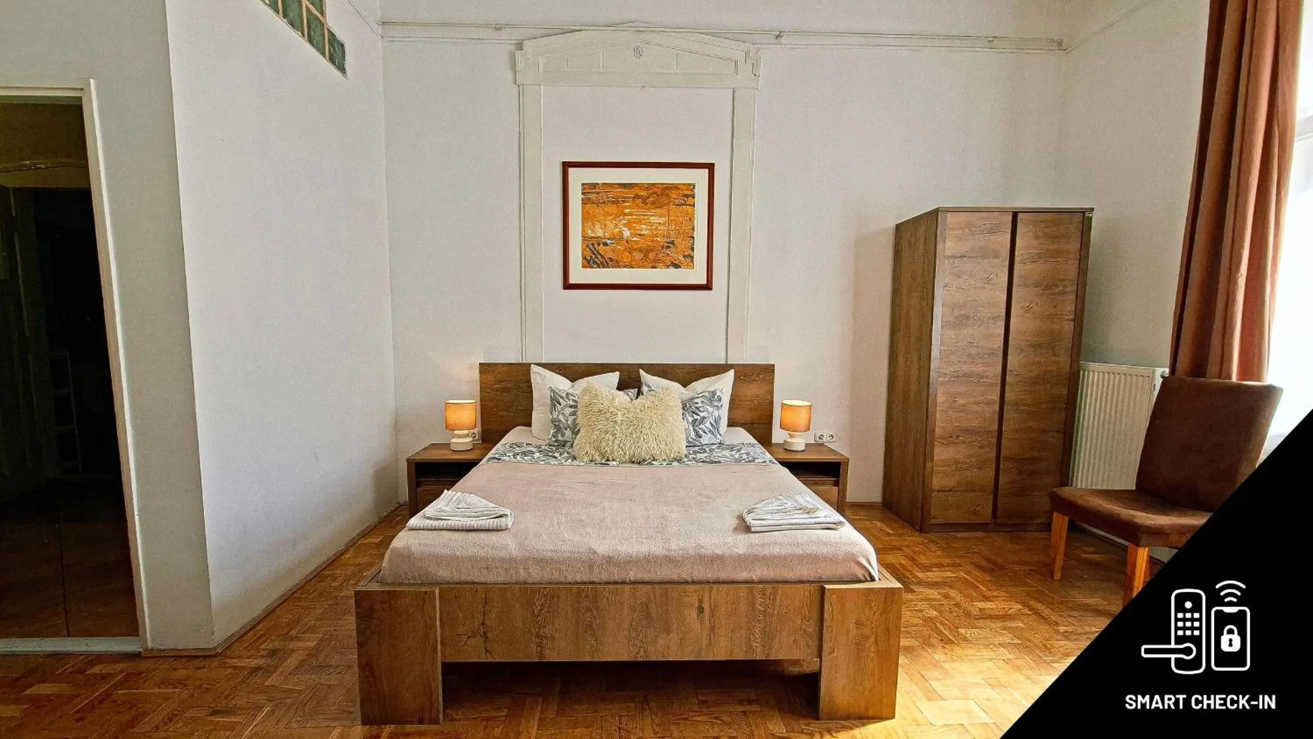 Bed in Black Sheep Budapest Smart Rooms