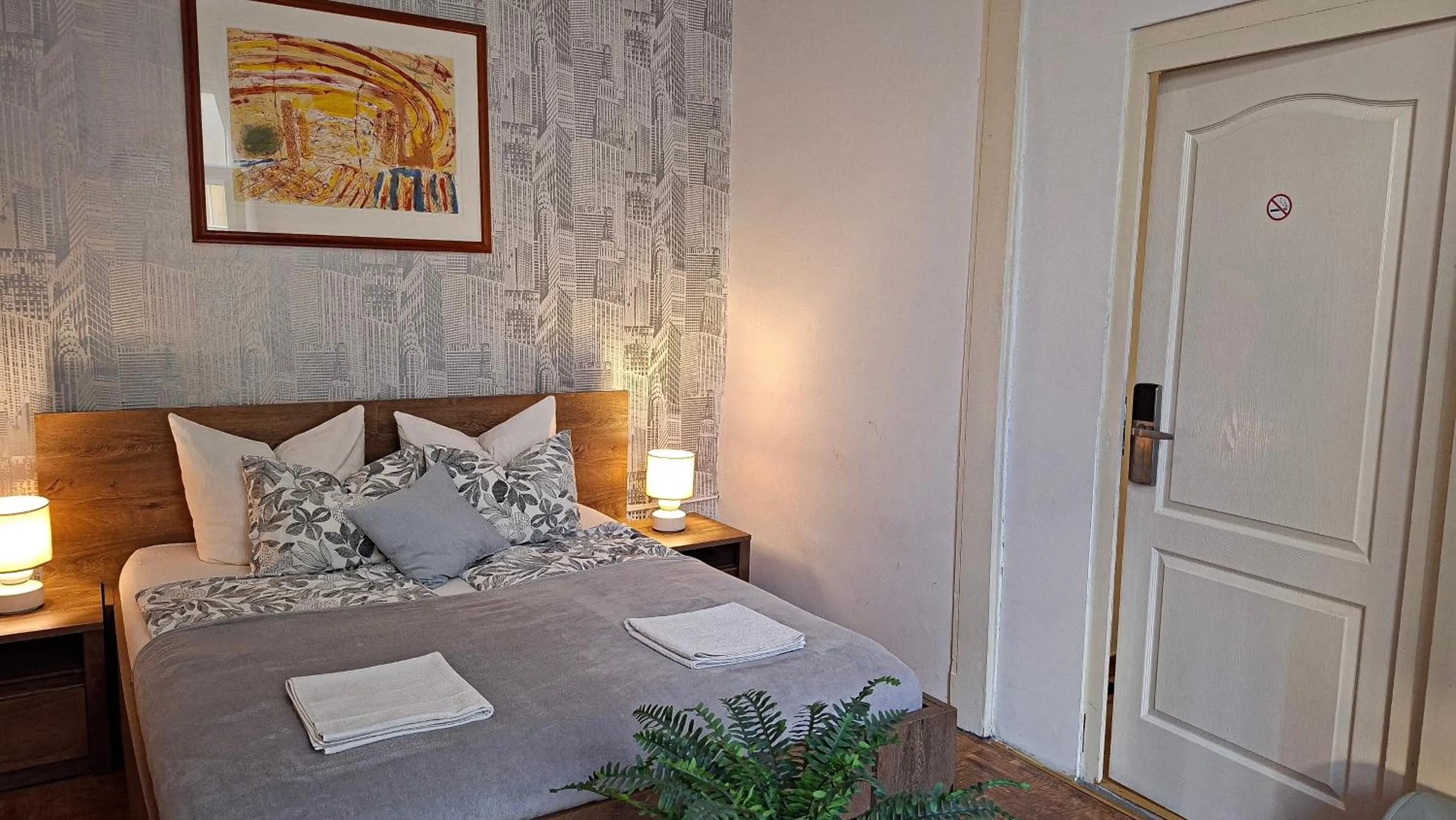 Bed in Black Sheep Budapest Smart Rooms