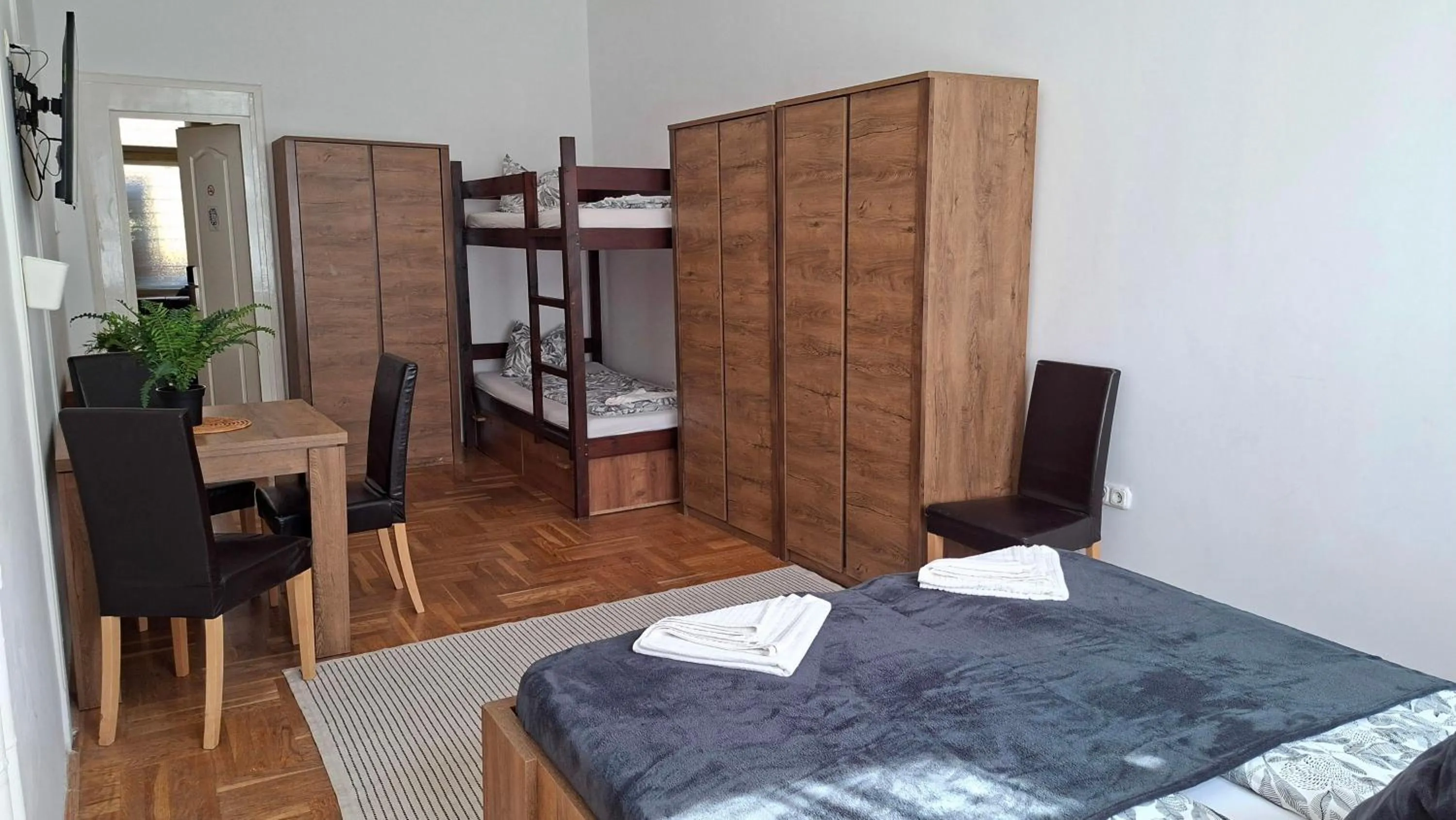 towels, Bed in Black Sheep Budapest Smart Rooms