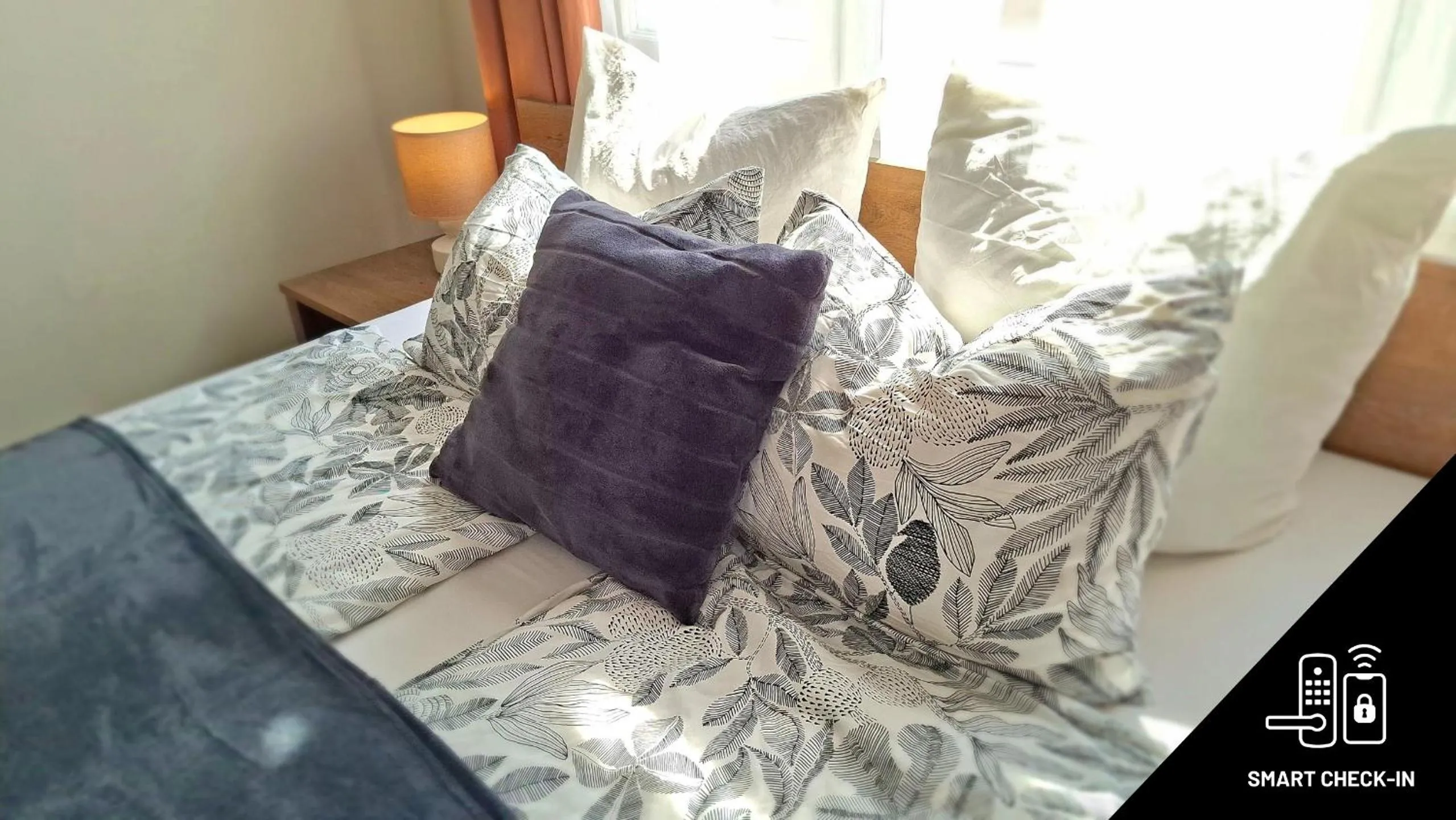 Bed in Black Sheep Budapest Smart Rooms