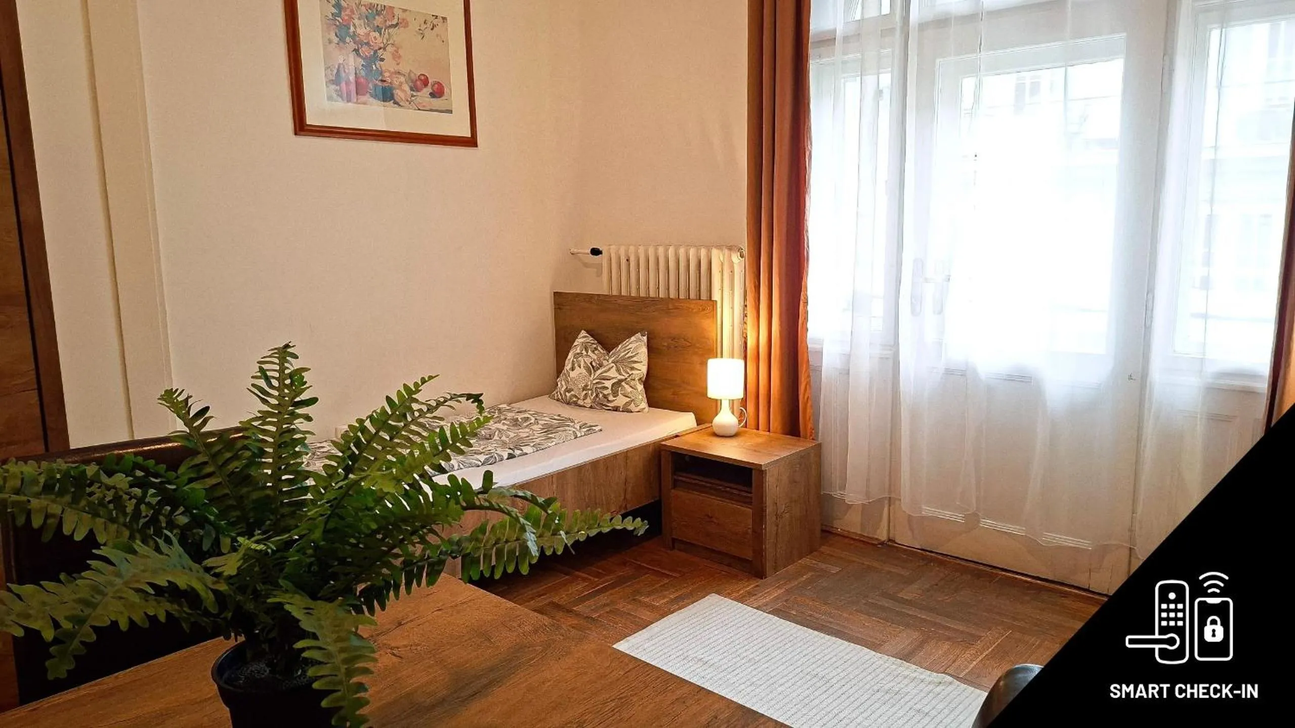 Bed in Black Sheep Budapest Smart Rooms