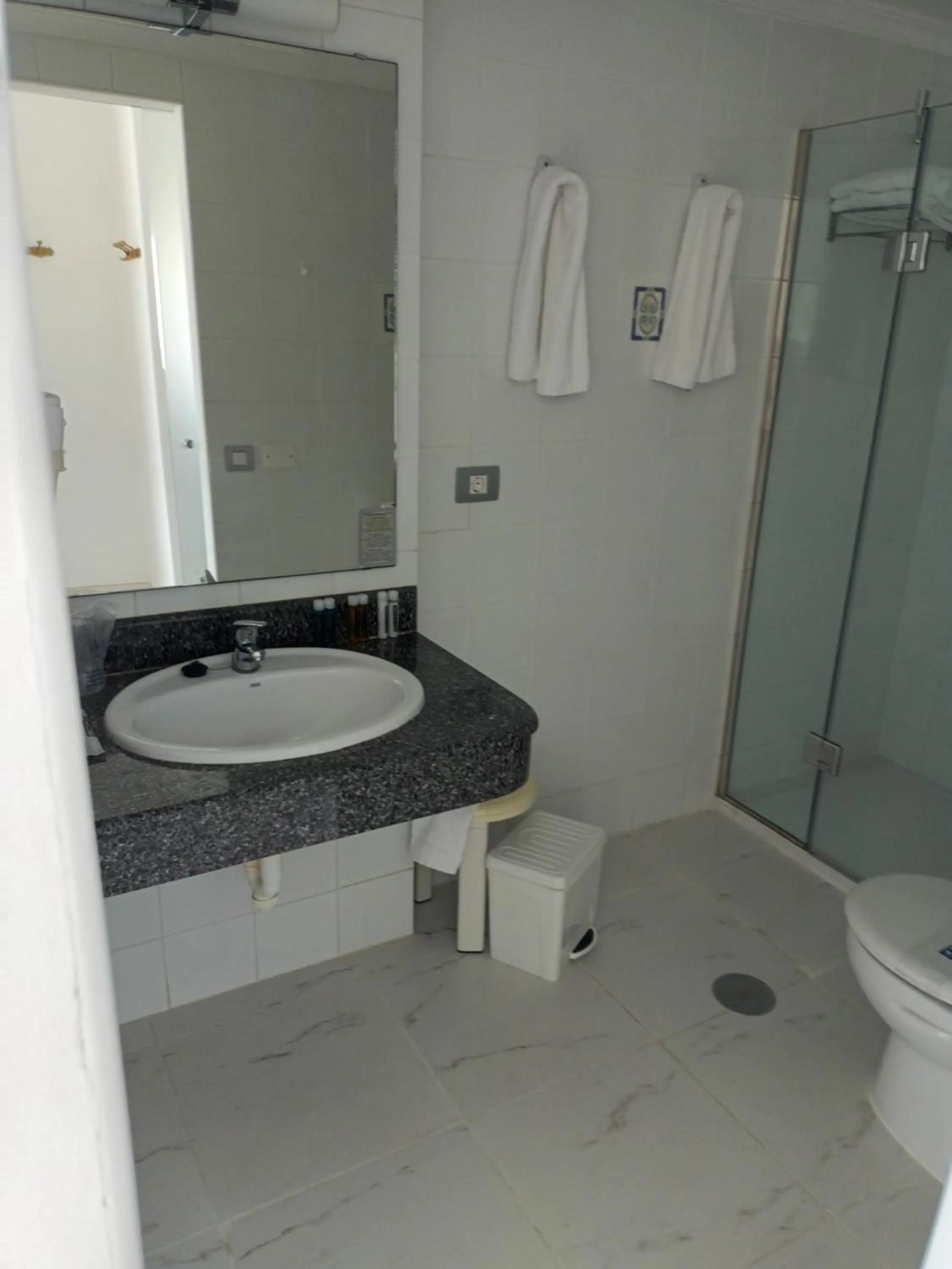 Shower in Hotel Europalace