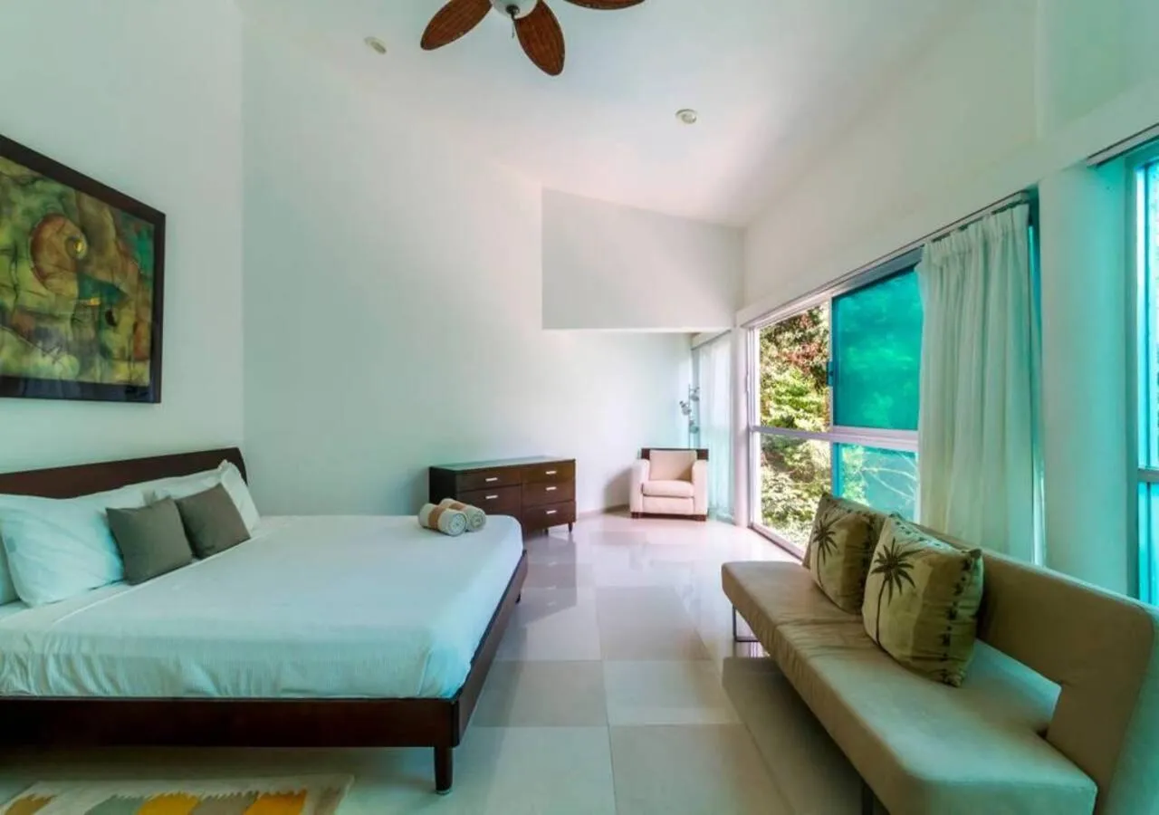 Bedroom, Bed in Private Pool Villa, Walk to Beach & 5th Ave