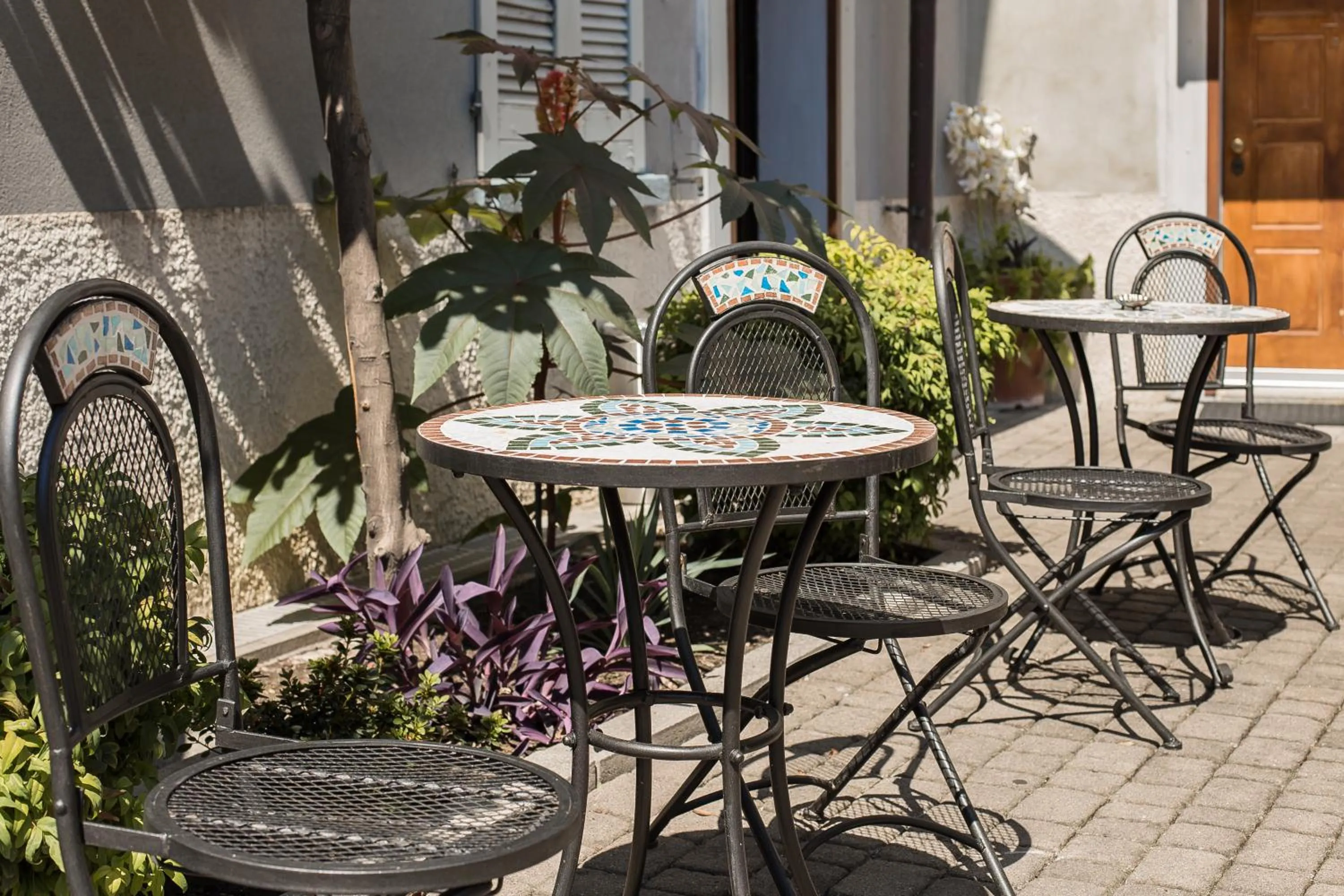 Garden view in Hotel Amico