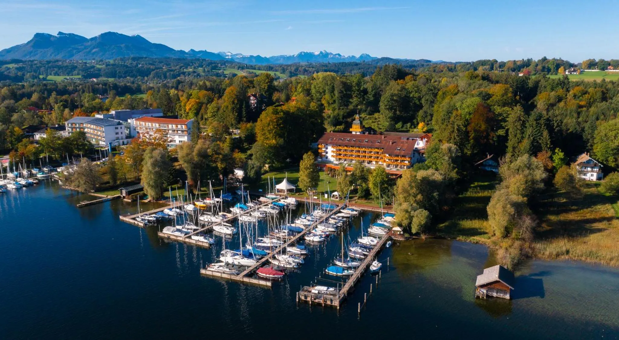 Bird's eye view in Yachthotel Chiemsee GmbH