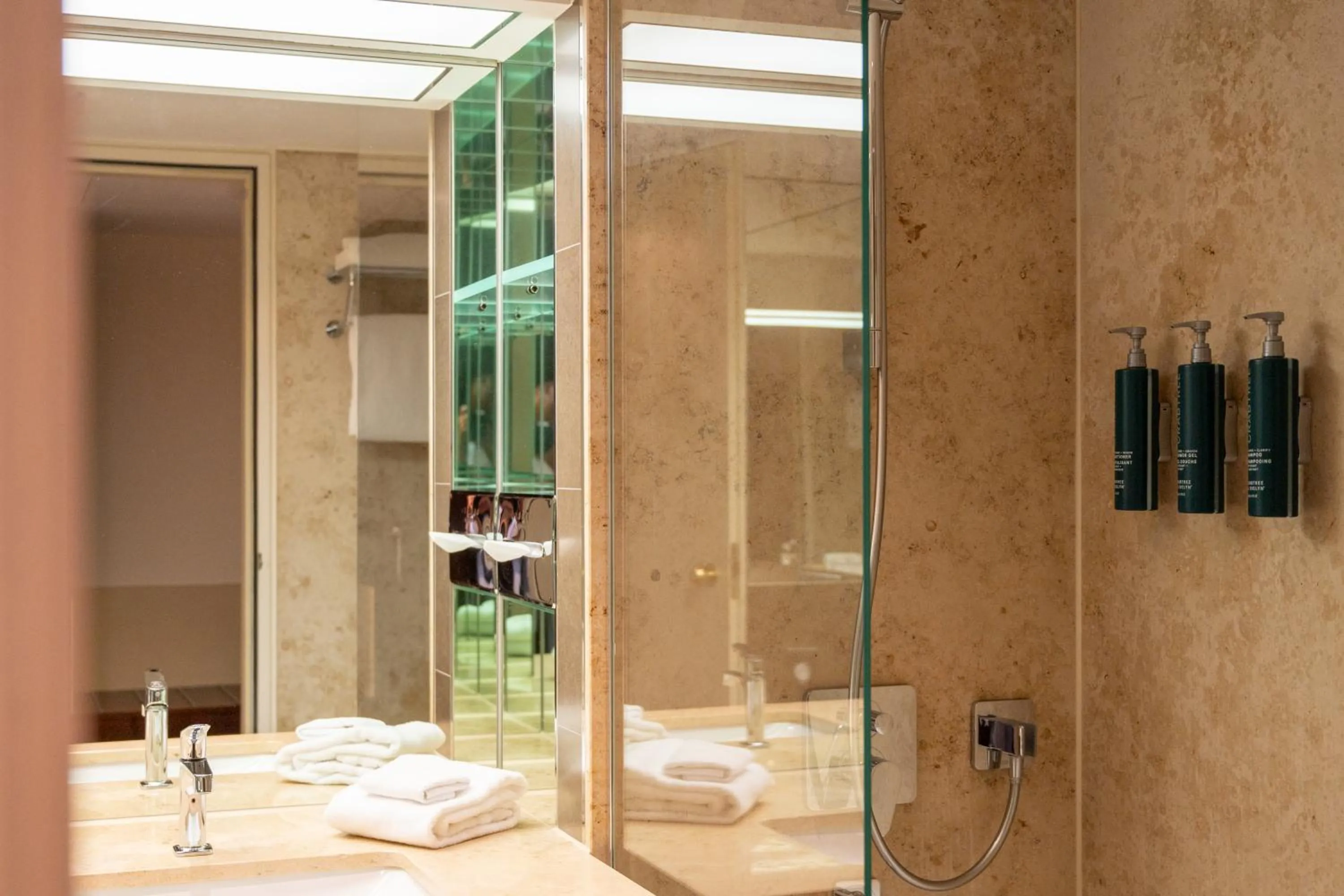 Shower in Hilton Frankfurt Gravenbruch