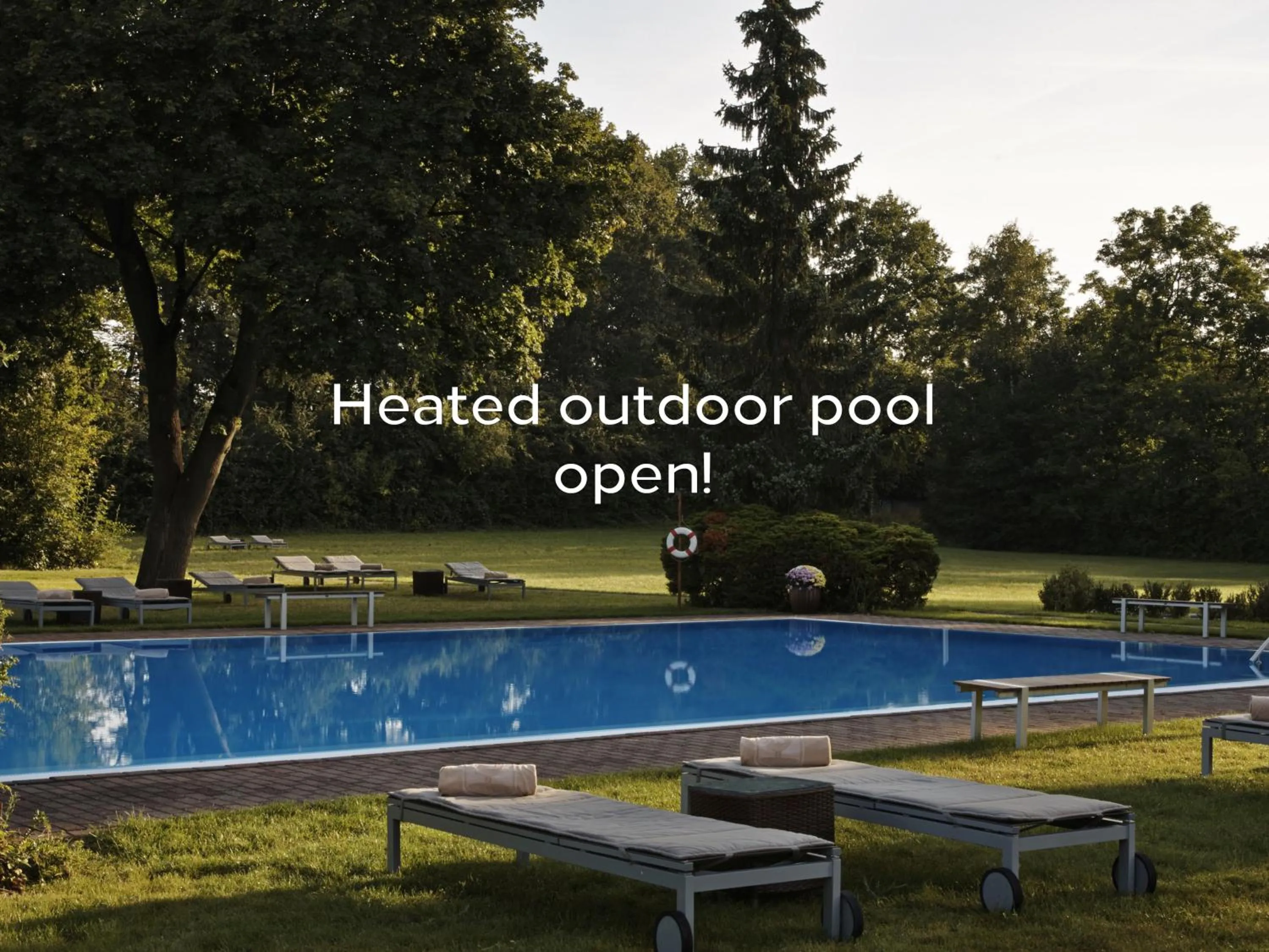 Pool view in Hilton Frankfurt Gravenbruch