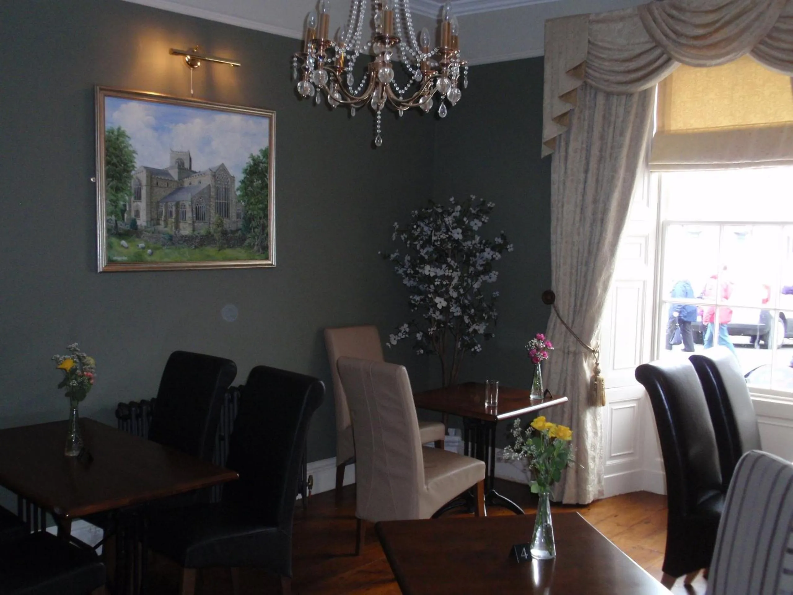 Dining area in Priory hotel