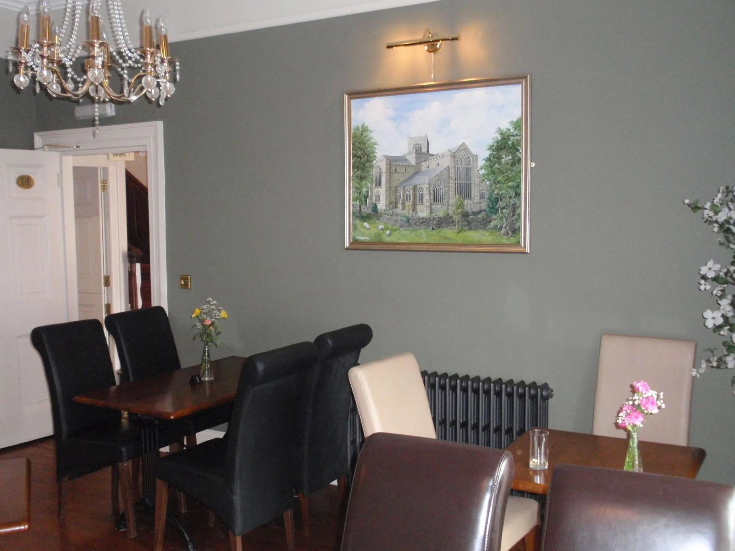 Dining area in Priory hotel