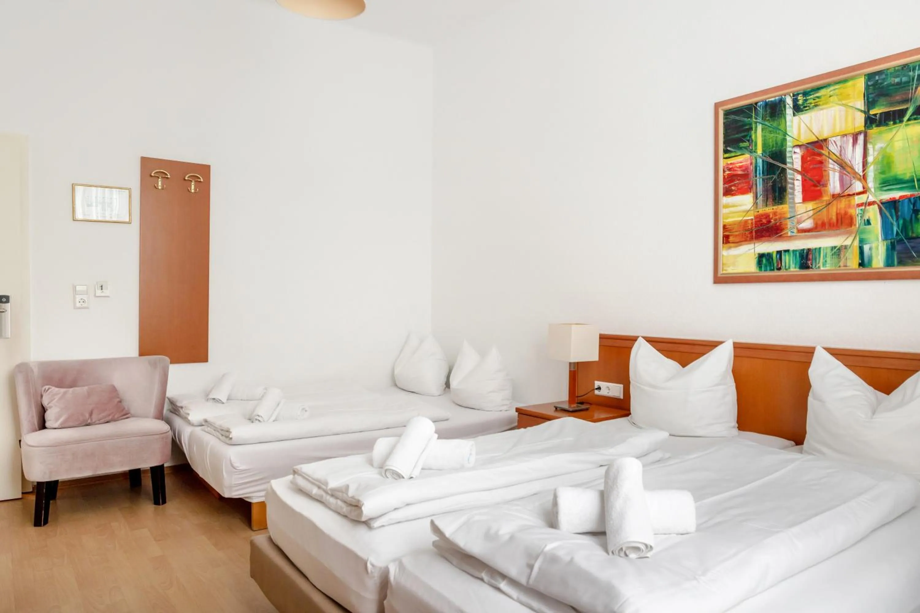 Bed in Hotel Graf Zeppelin