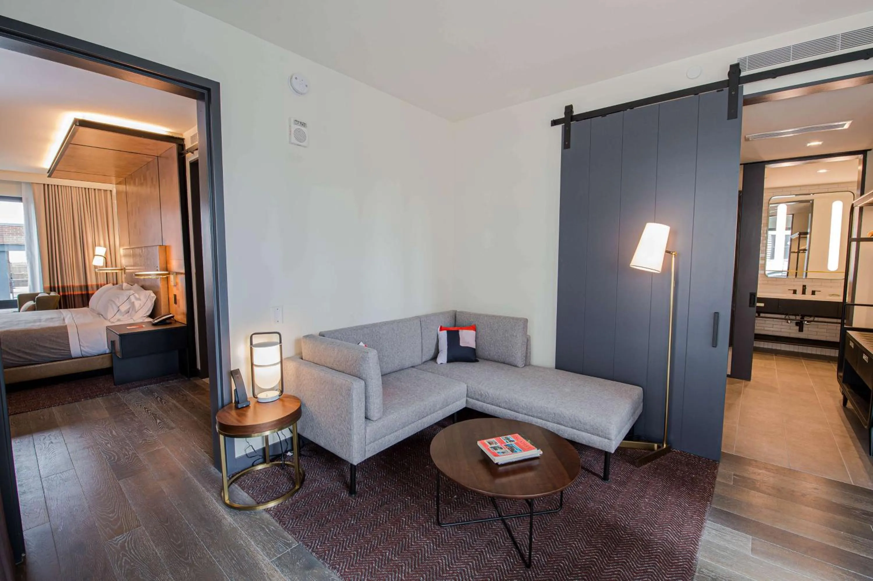 Living room, Bed in Canopy By Hilton Jersey City Arts District