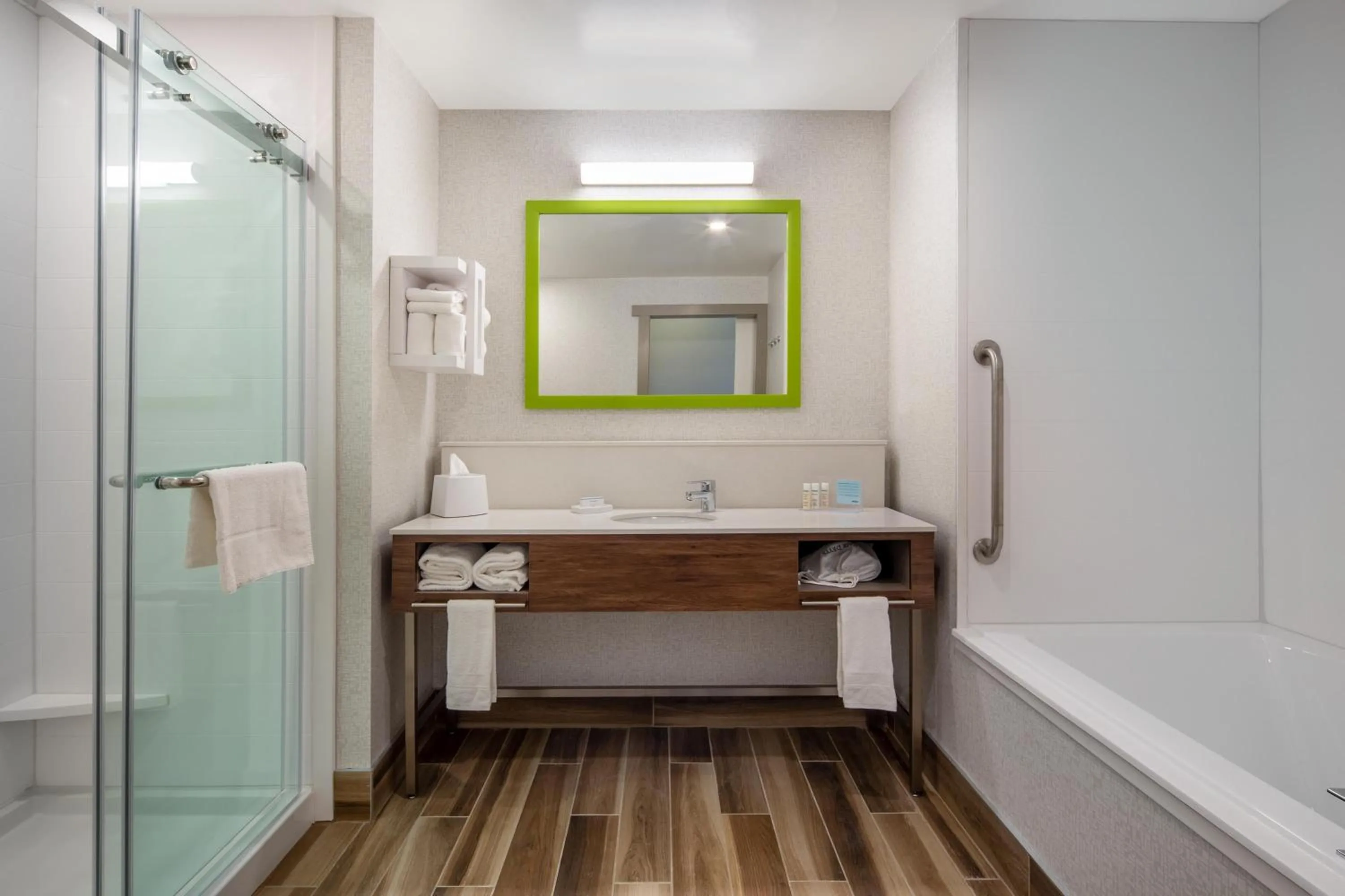 Bathroom in Hampton Inn & Suites Edmonton St. Albert, Ab