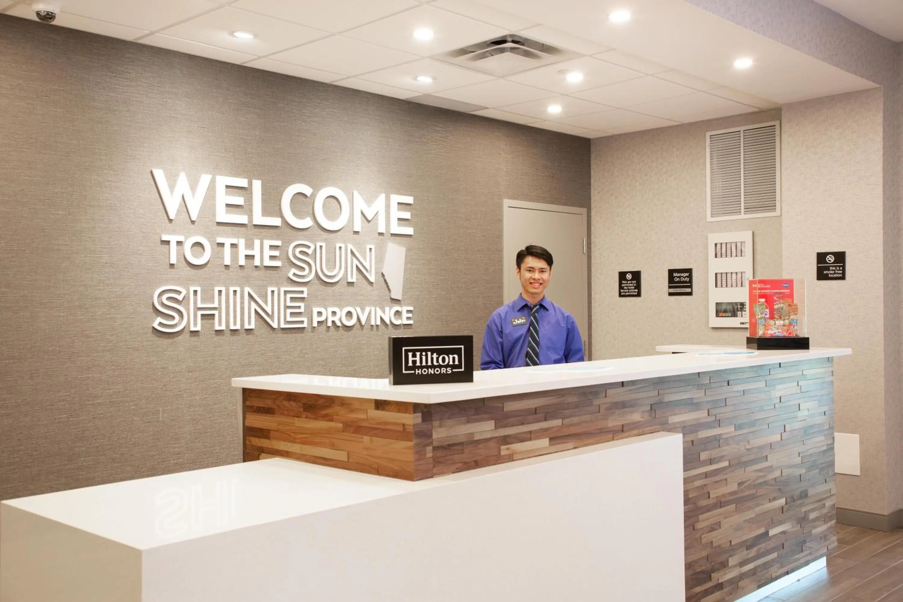 Lobby or reception in Hampton Inn & Suites Edmonton St. Albert, Ab