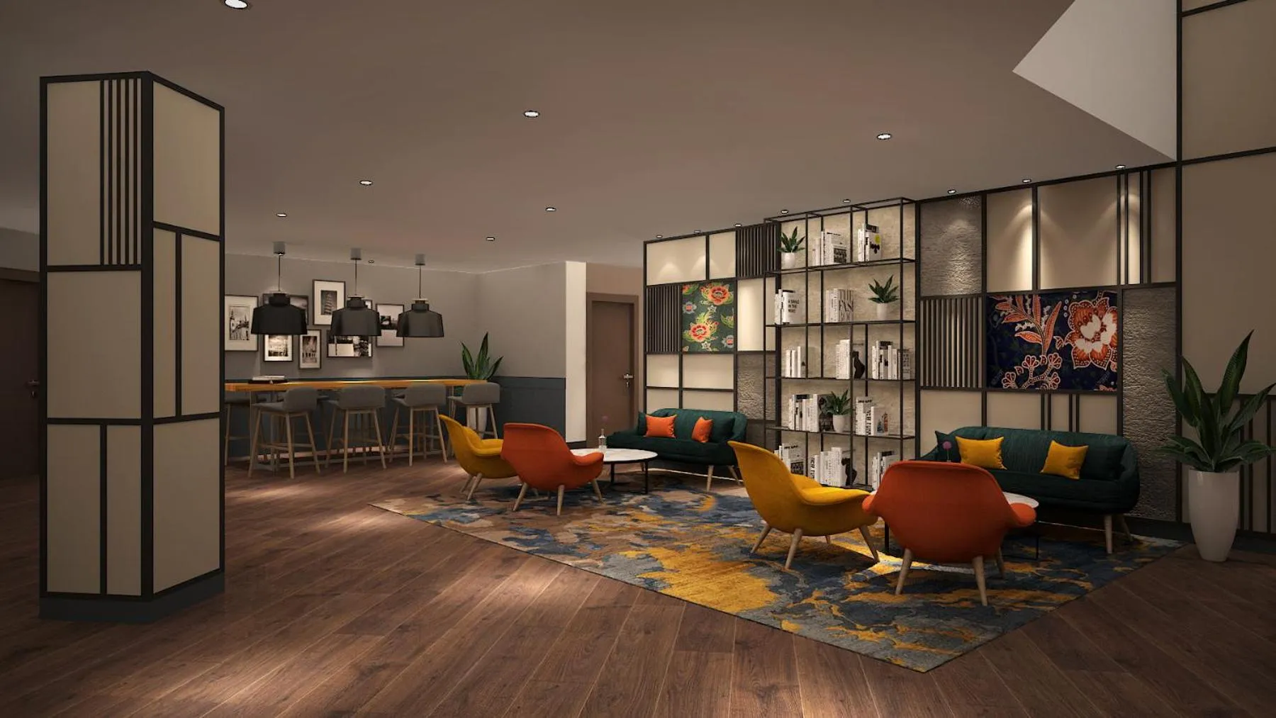 Seating area in ACES Hotel Kuala Lumpur