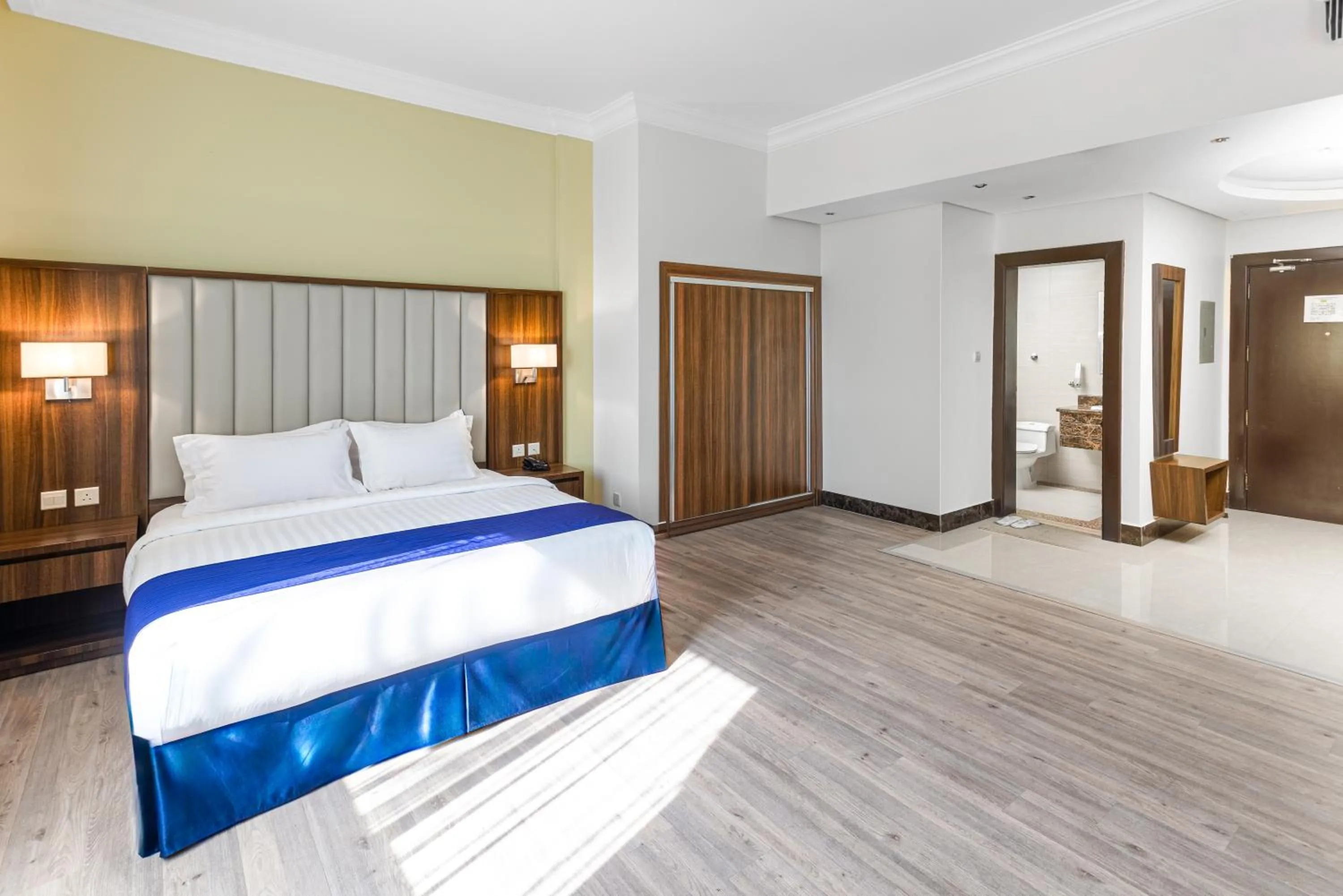 Bed in Makarem Residence - Hotel Apartments