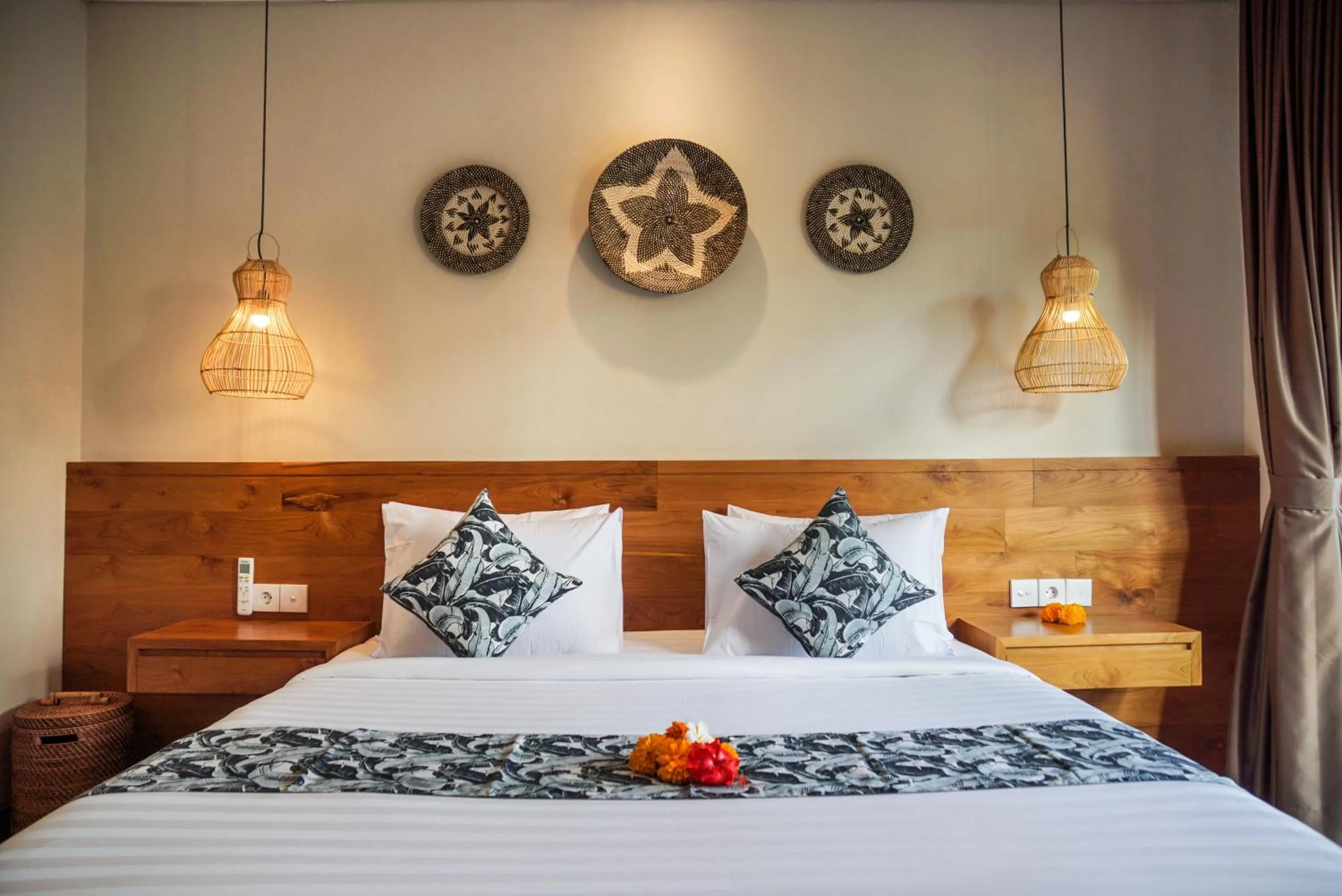 Bed in Bisma Terrace Suite Ubud