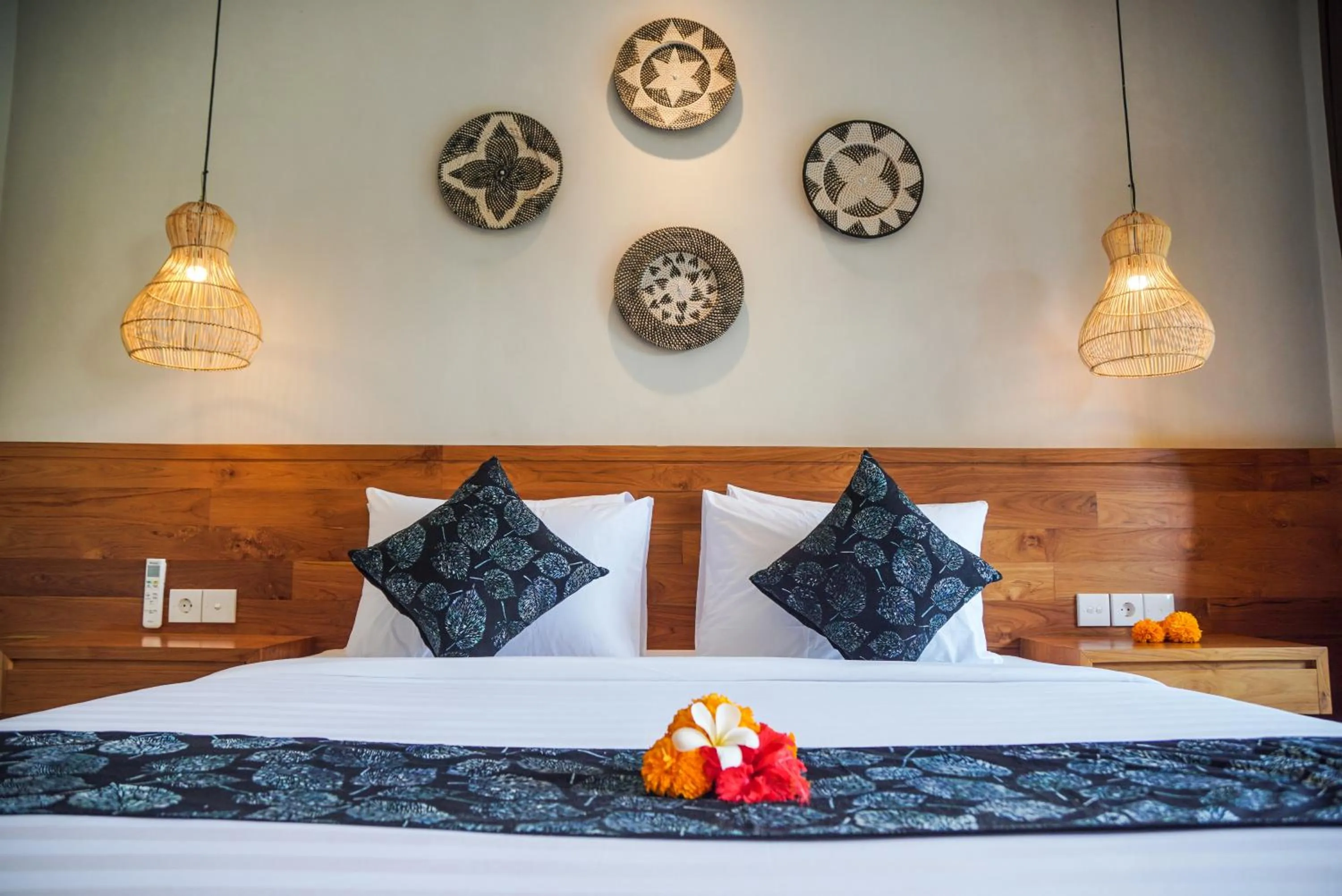 Bed in Bisma Terrace Suite Ubud