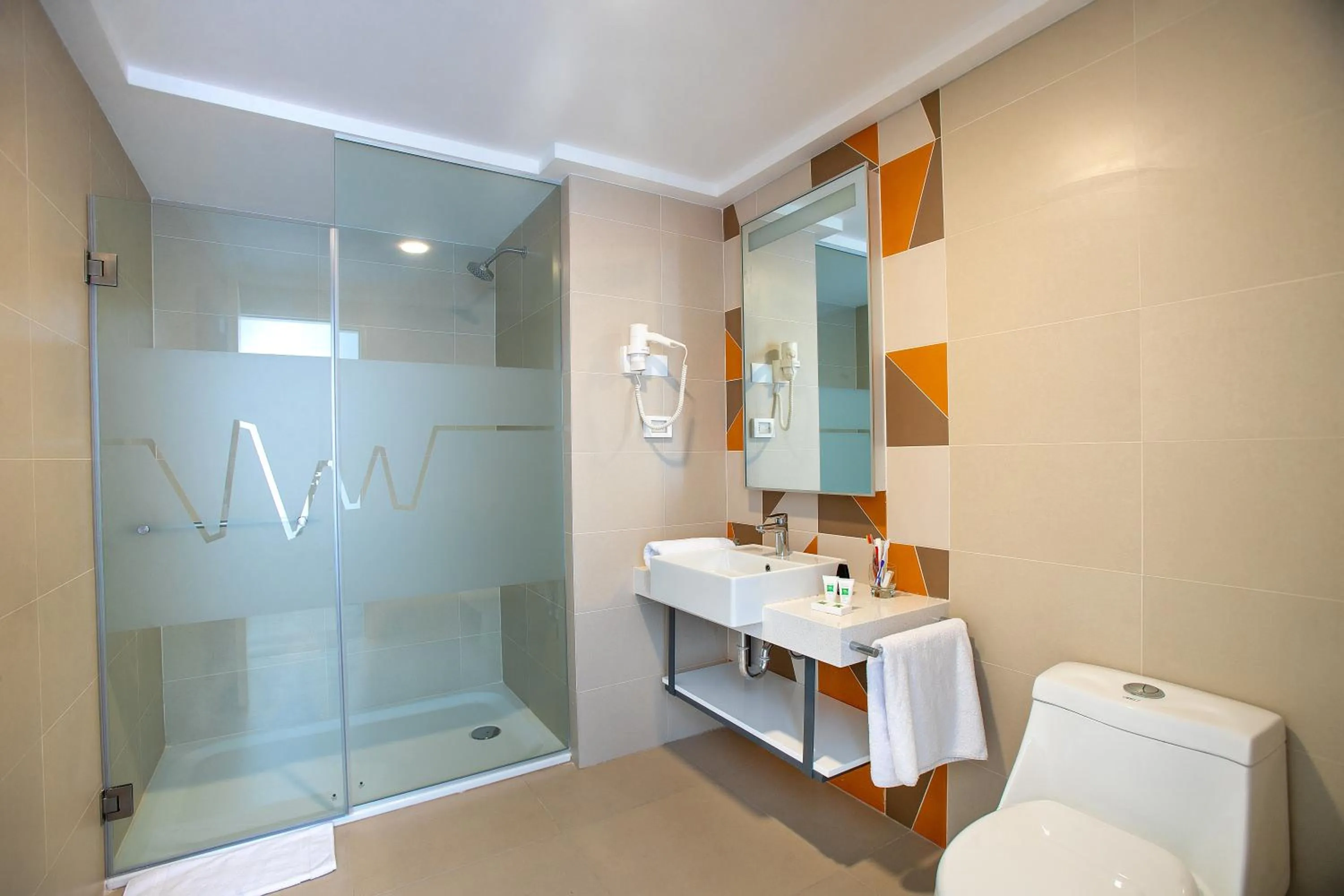 Bathroom in ibis Styles Lima Benavides Miraflores