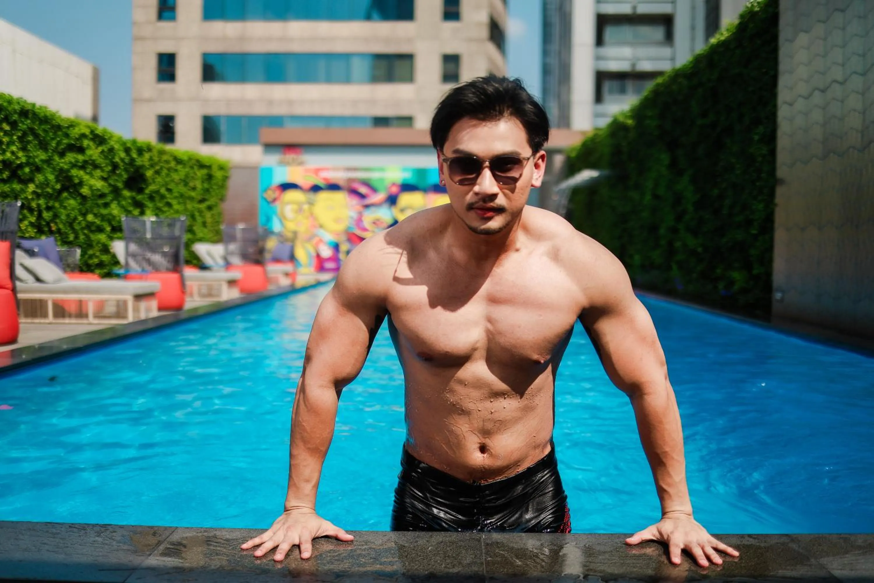 Swimming pool in ibis Styles Bangkok Silom