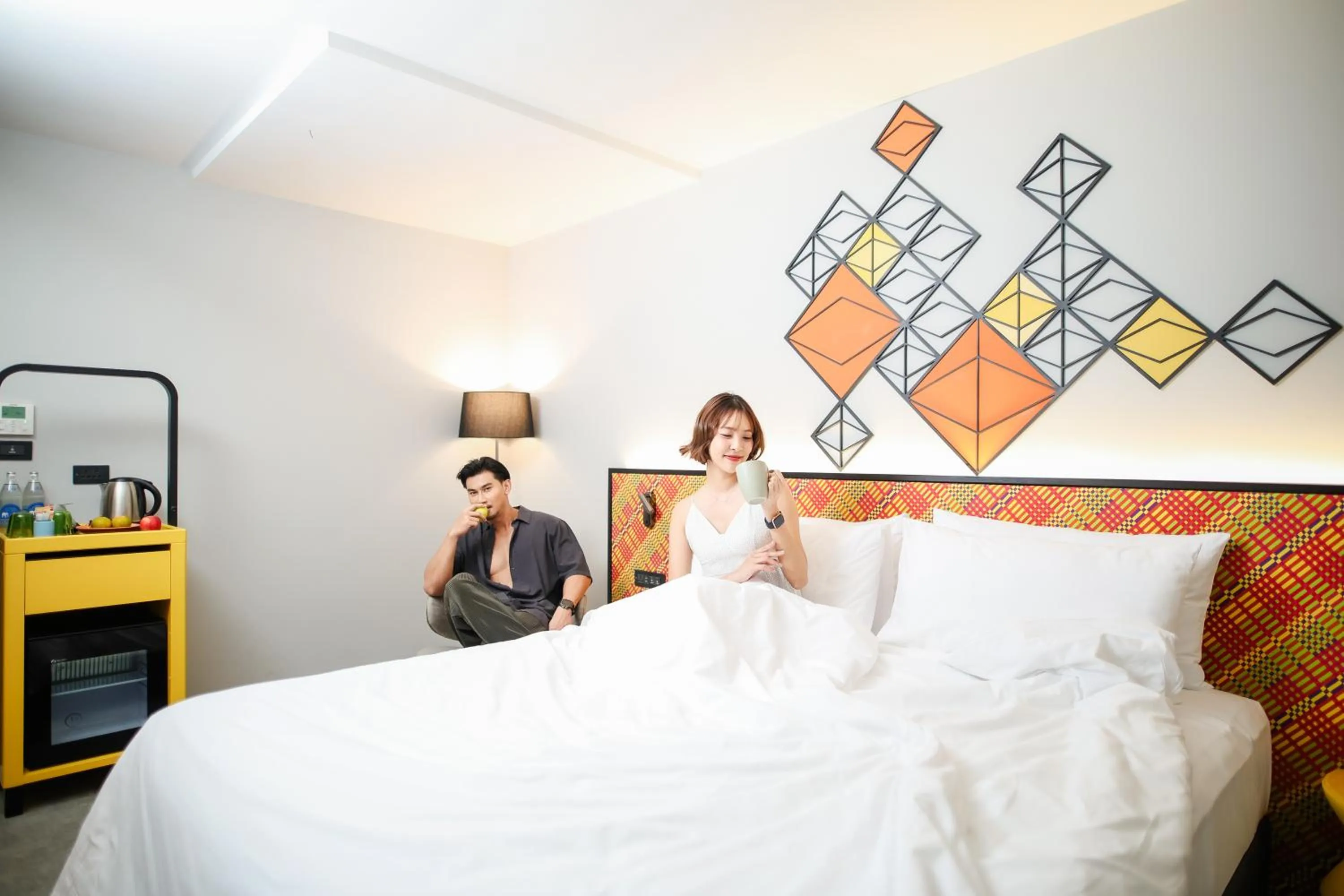 Bedroom, Bed in ibis Styles Bangkok Silom