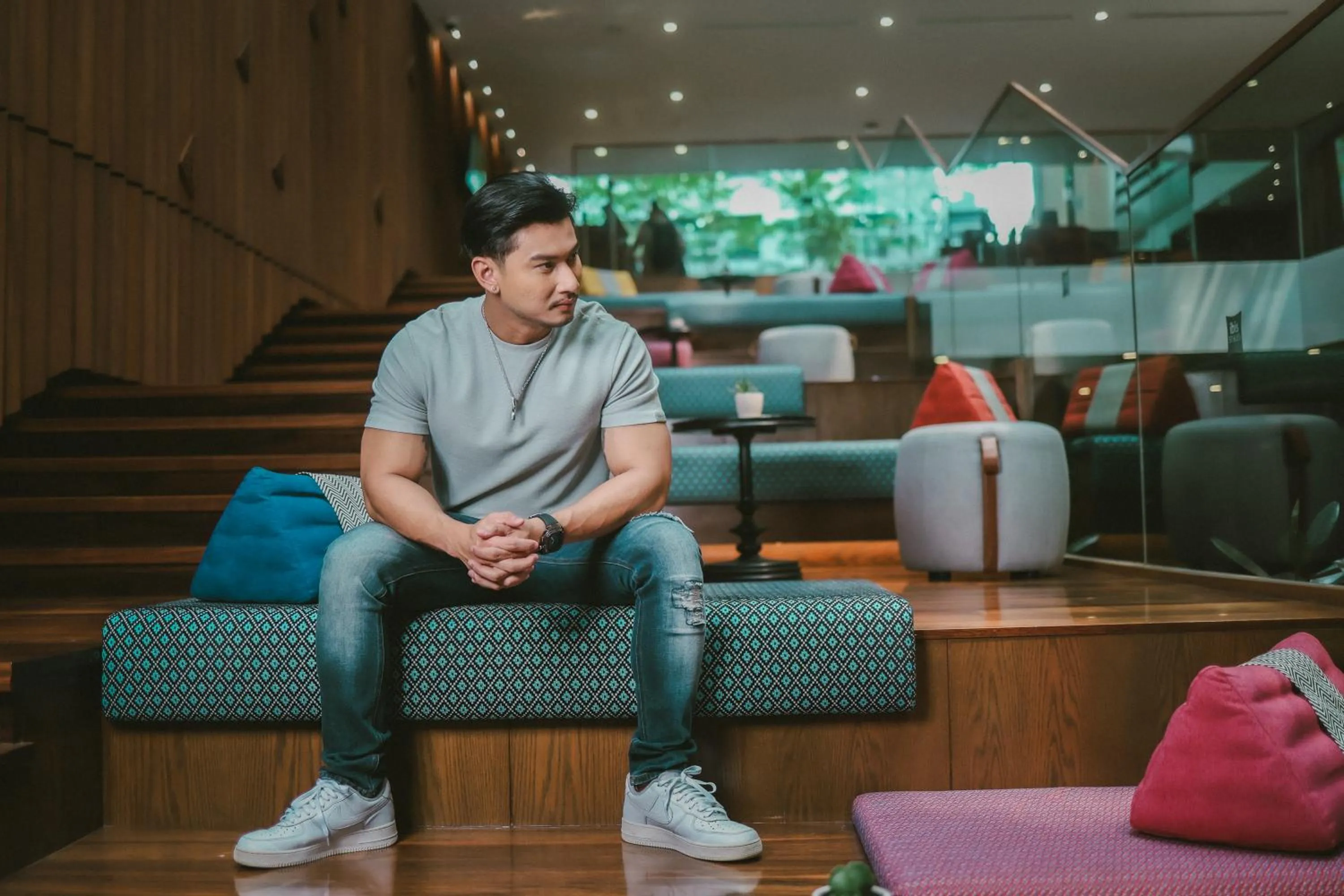 Seating area in ibis Styles Bangkok Silom