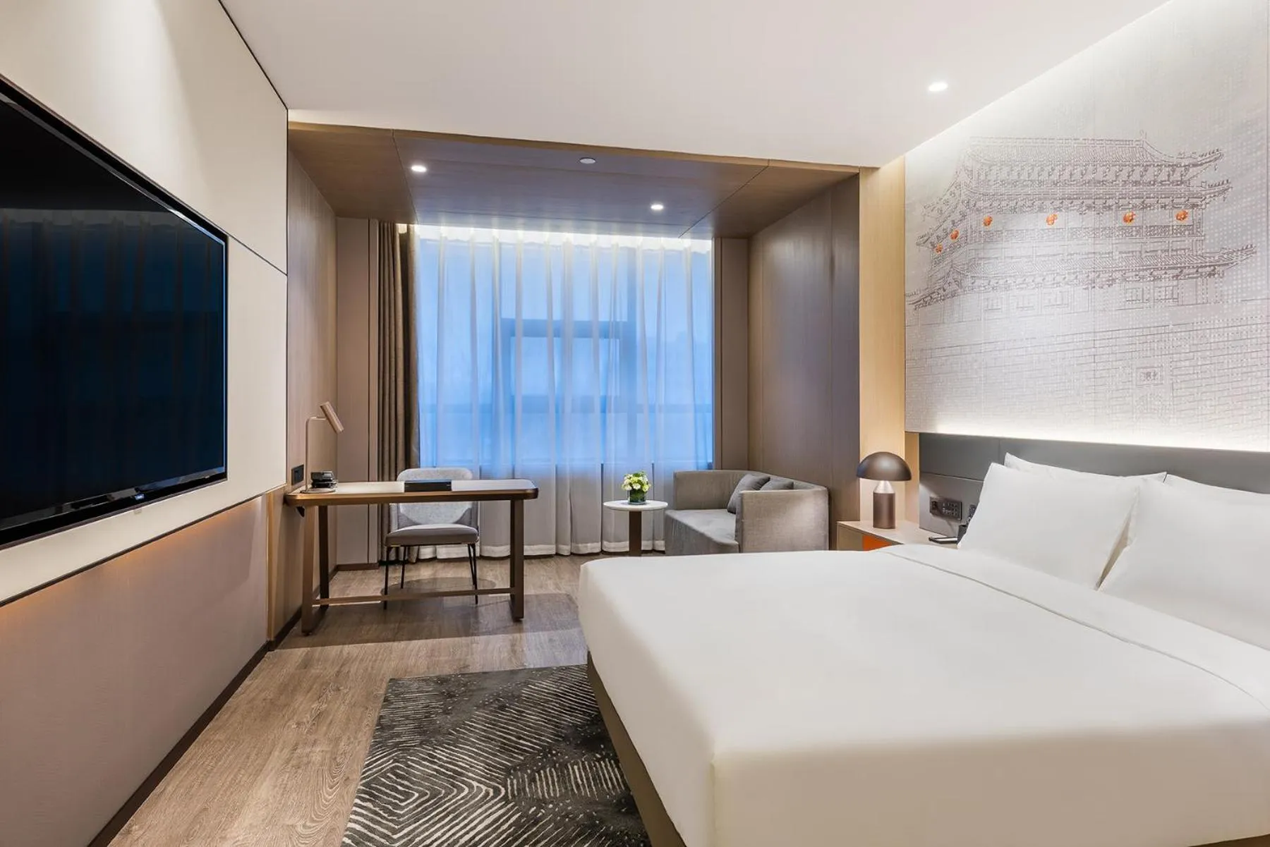 Photo of the whole room, Bed in Novotel Xi'an The Bell Tower