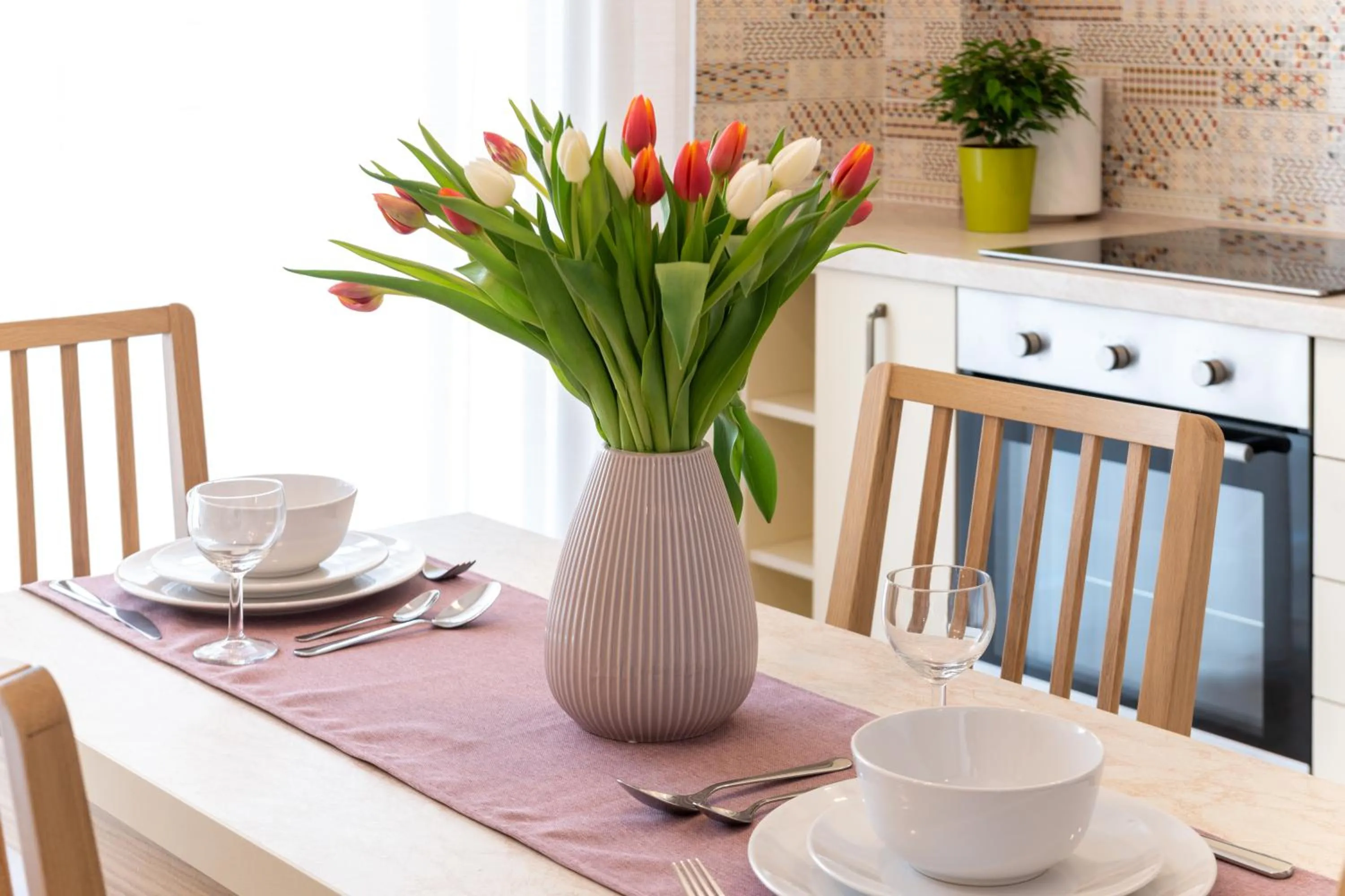 Dining area in TCI Apartments