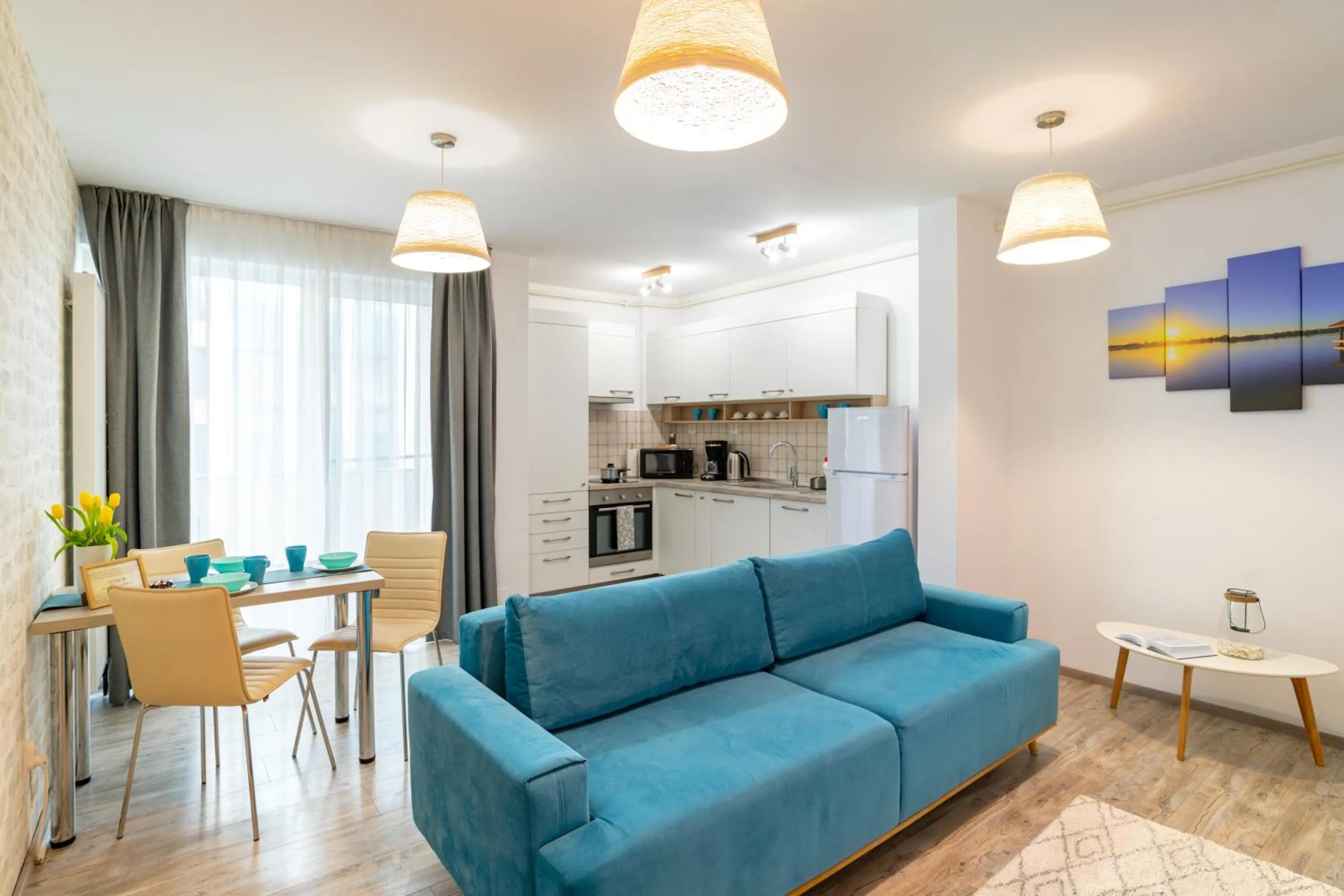 Living room in TCI Apartments